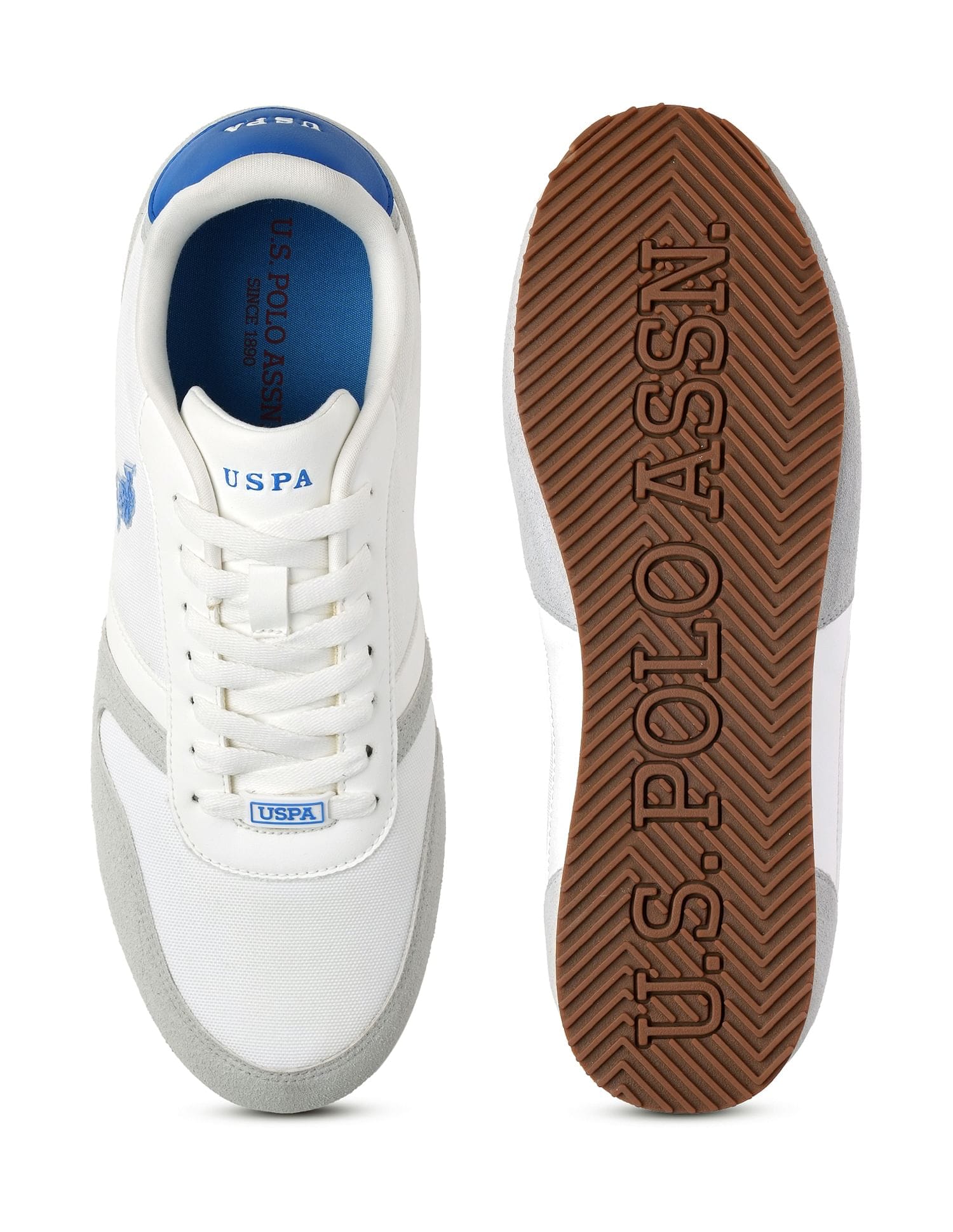 Clemt 3.0 Colourblocked Sneakers Off White - U.S. Polo Assn. India | Large
