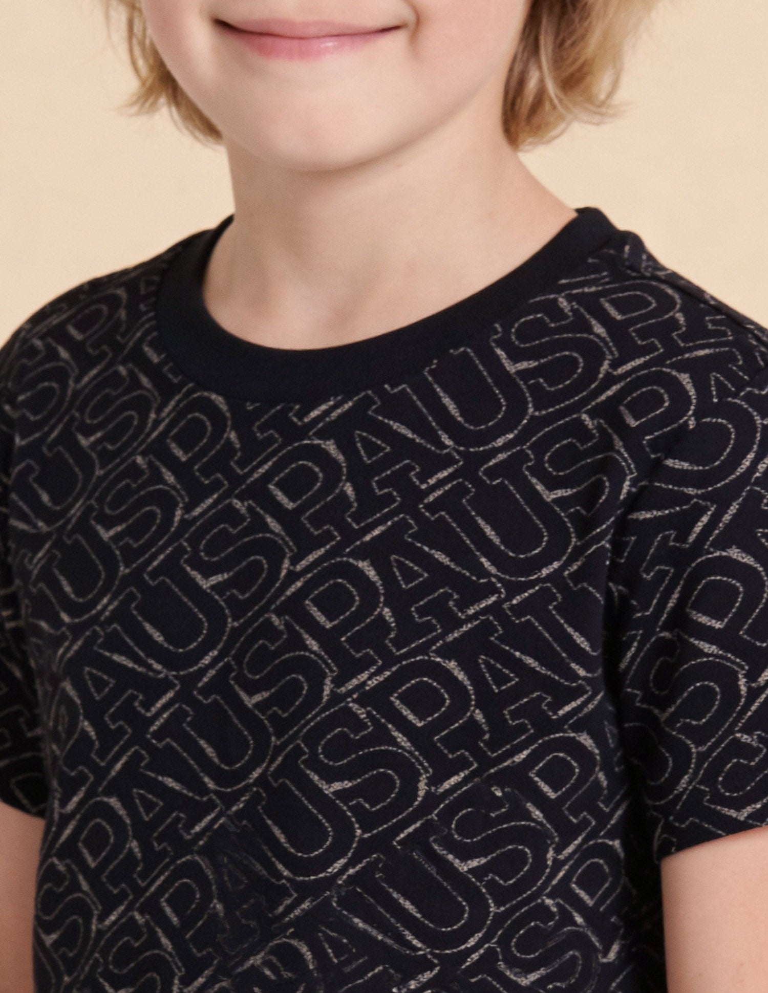 Brand Printed Regular Fit T-Shirt Navy - U.S. Polo Assn. India | Large