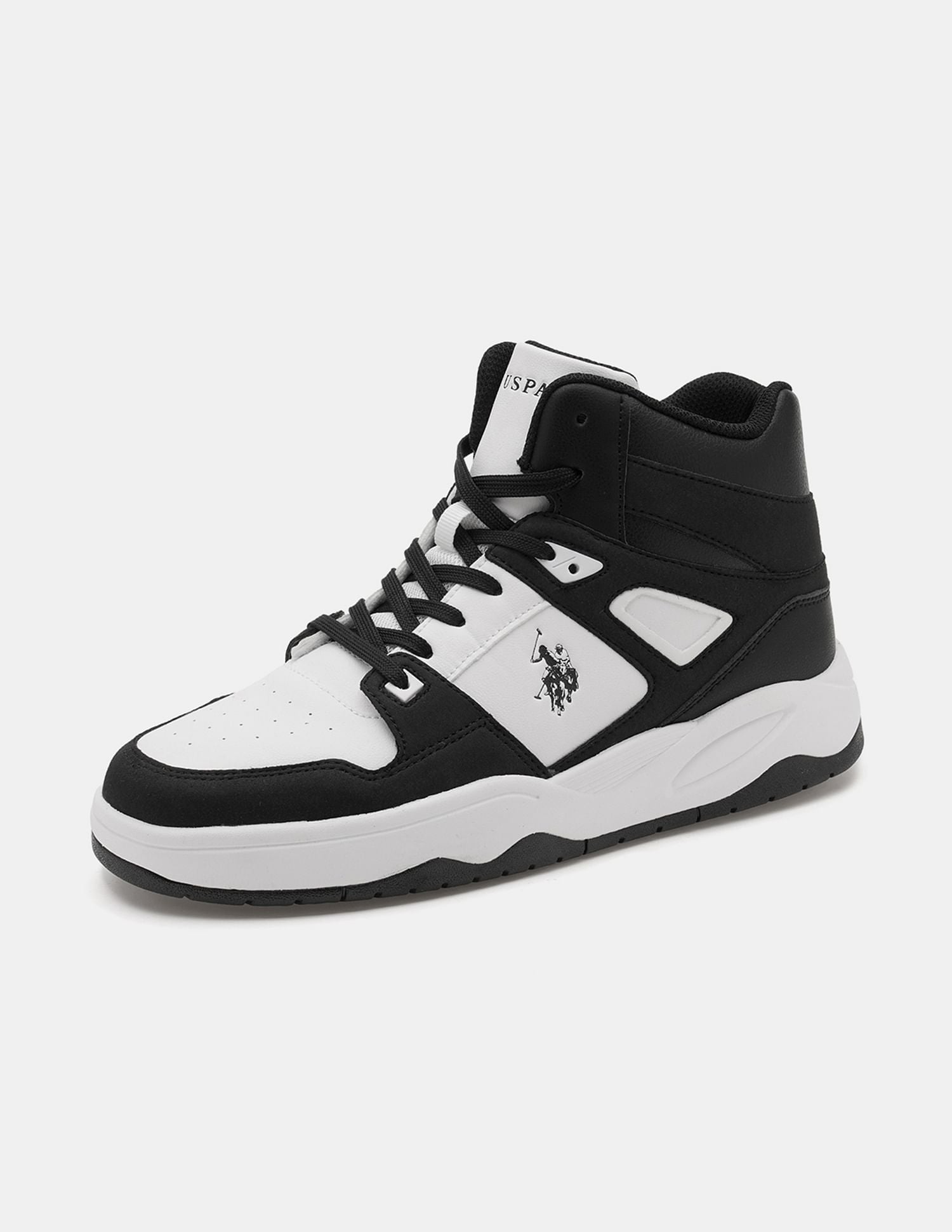 Men Bruce Mid Top Sneakers Black - U.S. POLO ASSN. | Large