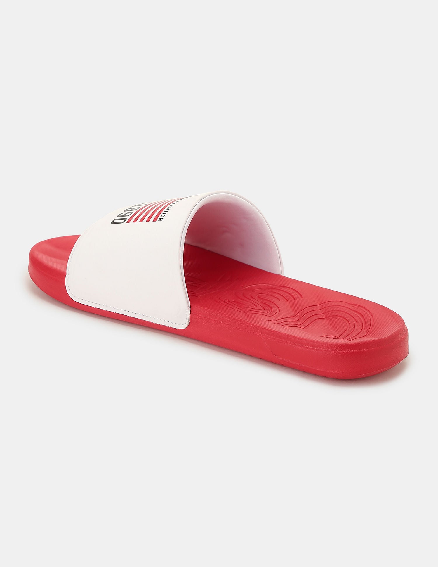 Men Axer Open Toe Slippers Red - U.S. POLO ASSN. | Large