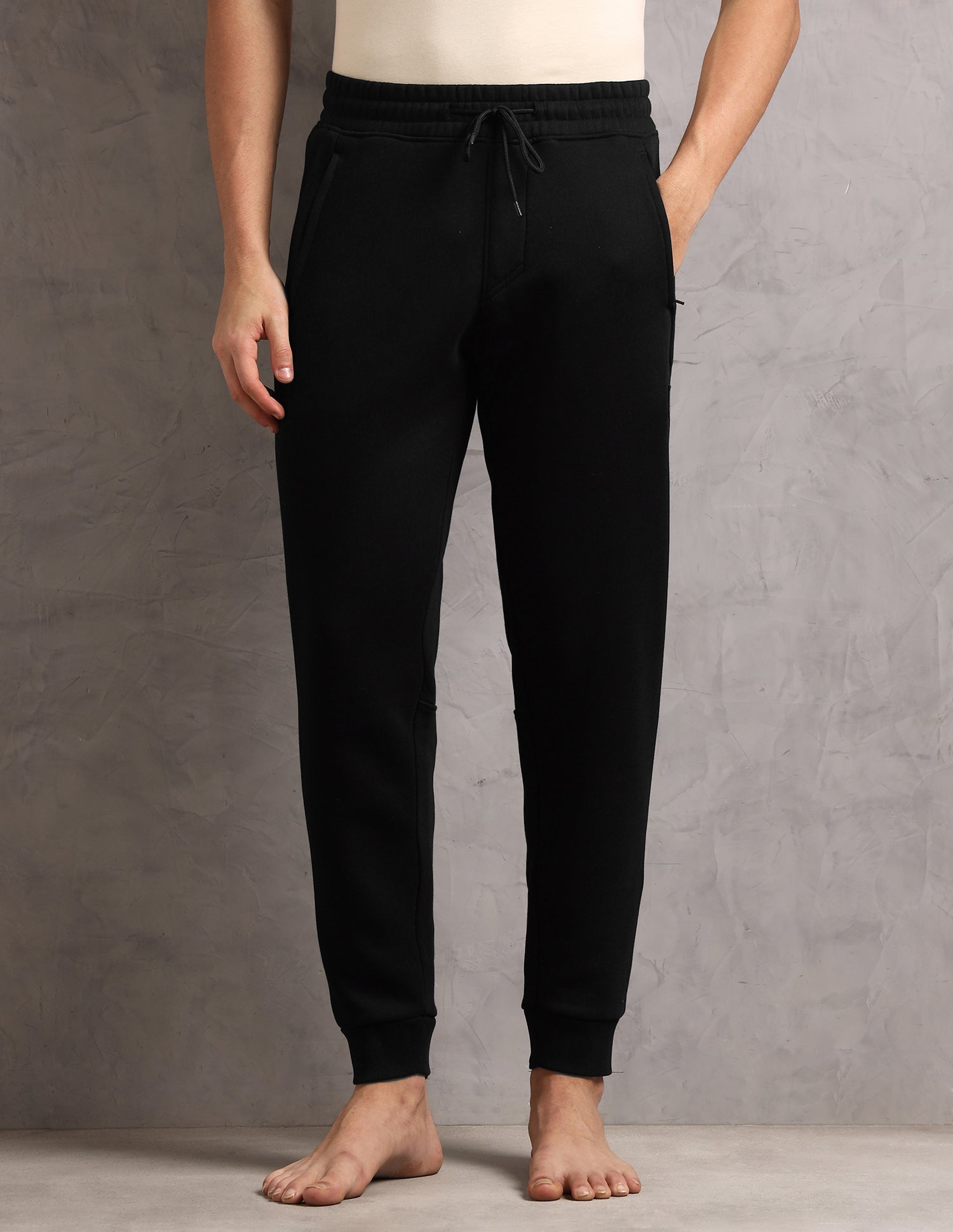 Comfort Fit  Cotton OJ008-PL  Lounge Joggers - Pack Of 1 Black - U.S. Polo Assn. India | Large