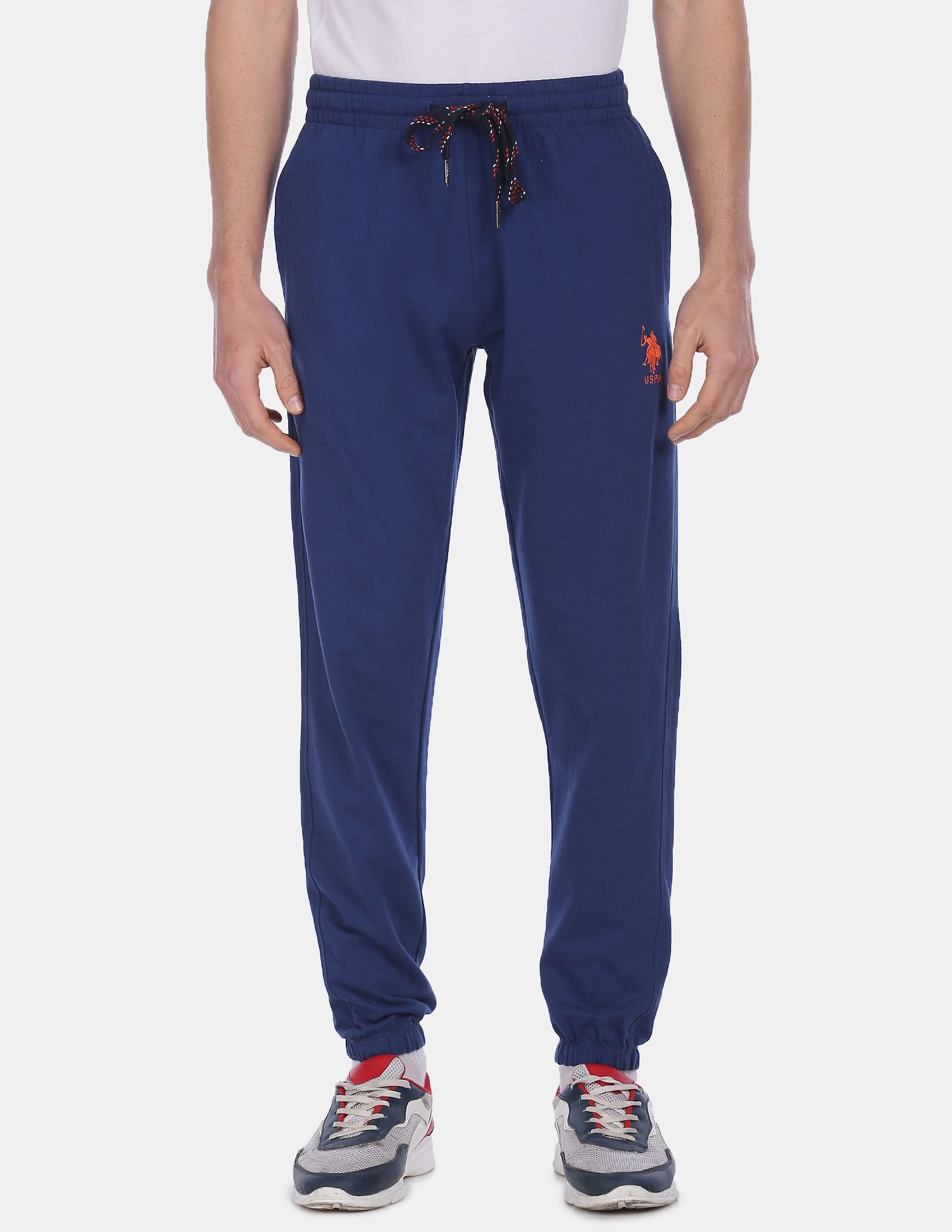 Comfort Fit Solid I674 Joggers - Pack Of 1 Dark Blue - U.S. POLO ASSN. | Large