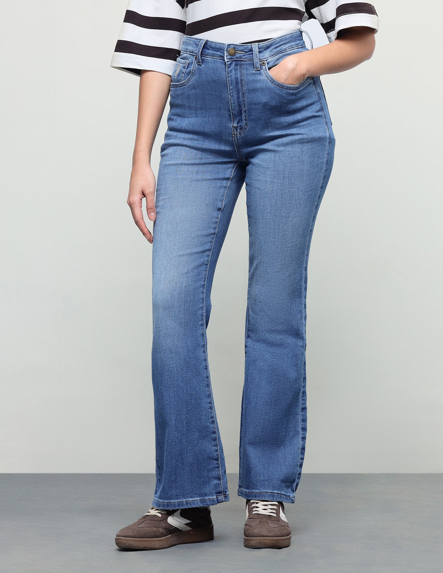 Bootcut Fit Blue Jeans Light Blue - U.S. Polo Assn. India | Large