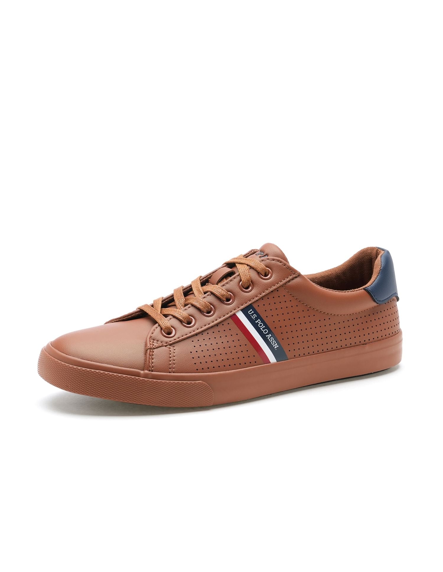 Men Perforated Capron 2.0 Sneakers Tan - U.S. Polo Assn. India | Large