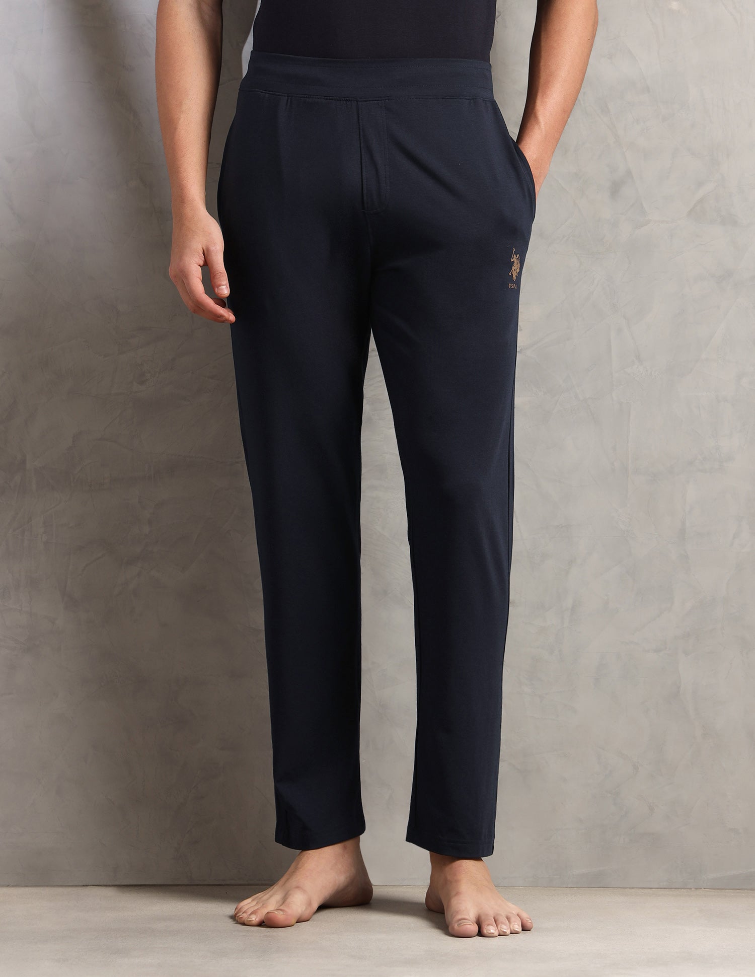 Relaxed Fit Breathable PR001-PL - Lounge Pants Pack Of 1 Navy - U.S. Polo Assn. India | Large