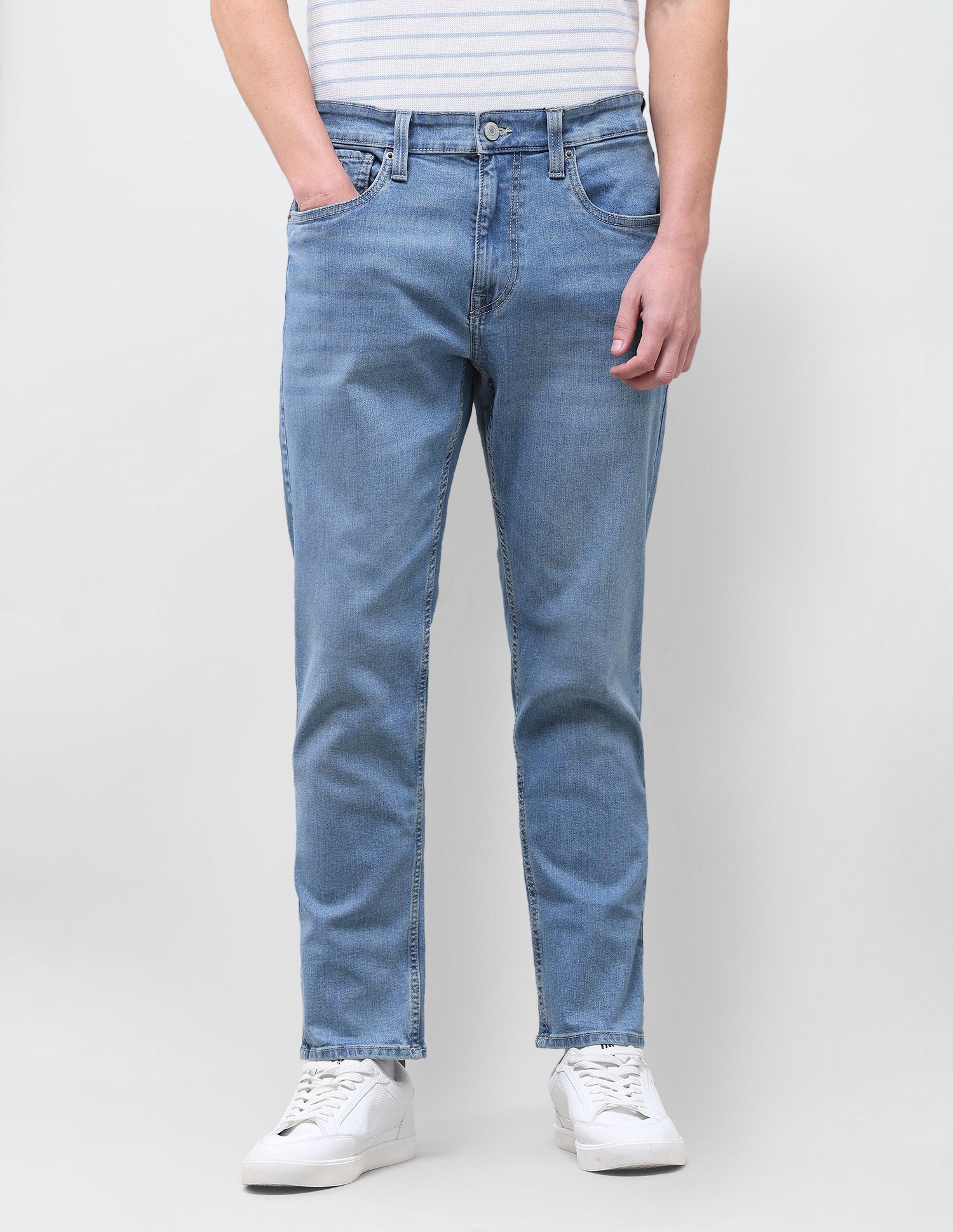 Cole Comfort Cropped Fit Blue Jeans Light Indigo - U.S. Polo Assn. India | Large