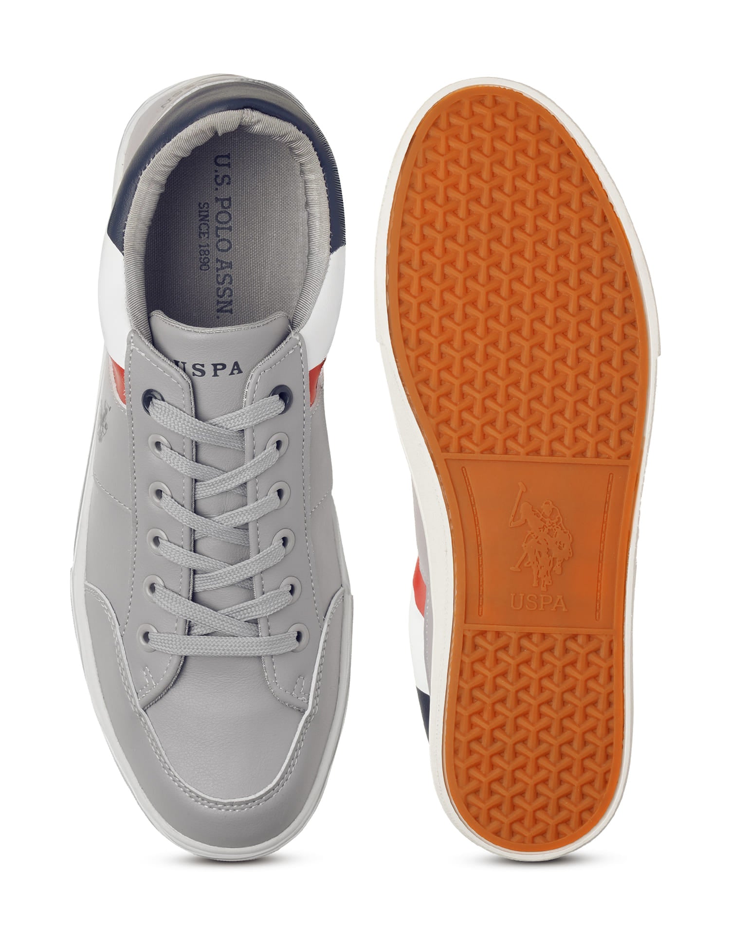 Men Narlin 2.0 Colourblocked Sneakers Grey - U.S. Polo Assn. India | Large