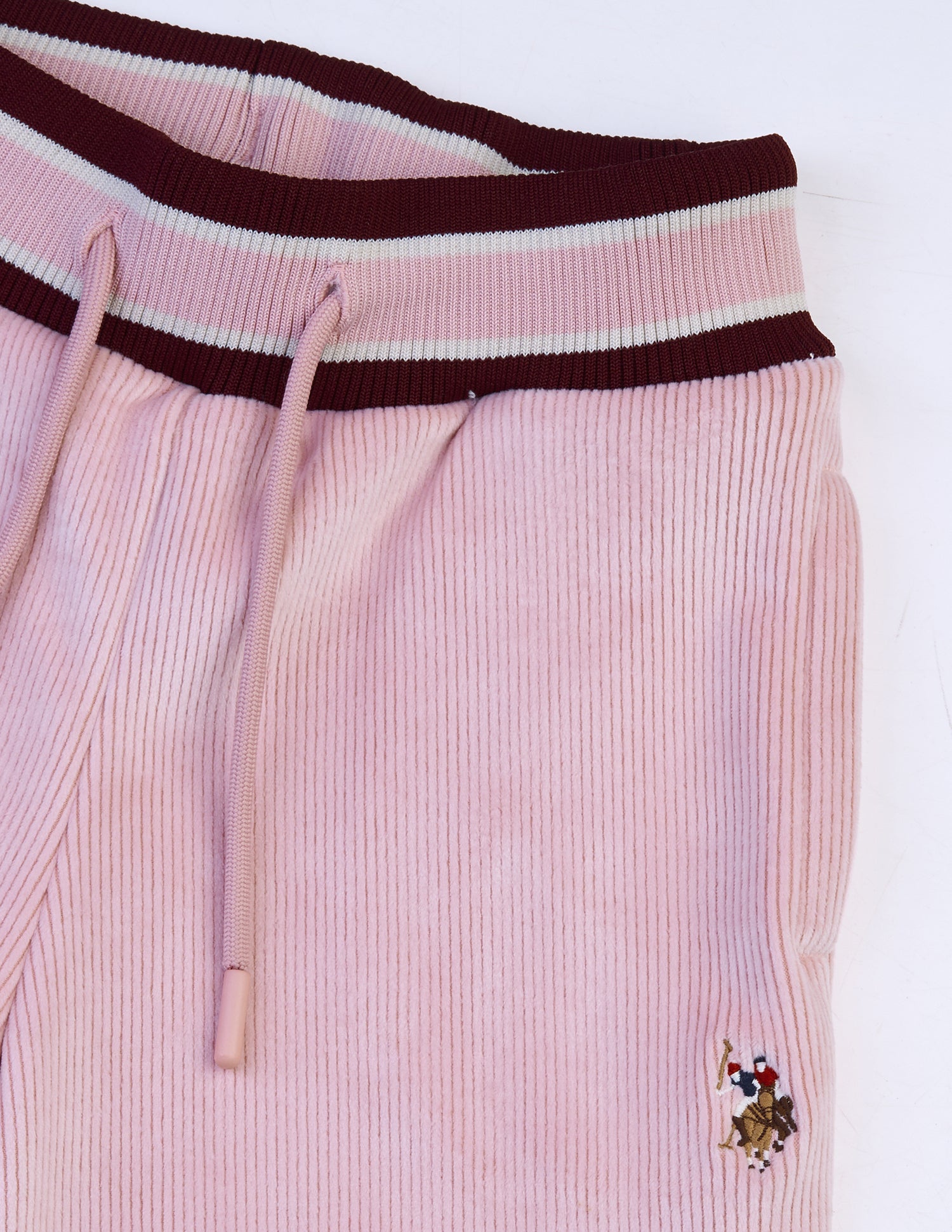 Loose Fit Corduroy Track Pants Pink - U.S. Polo Assn. India | Large