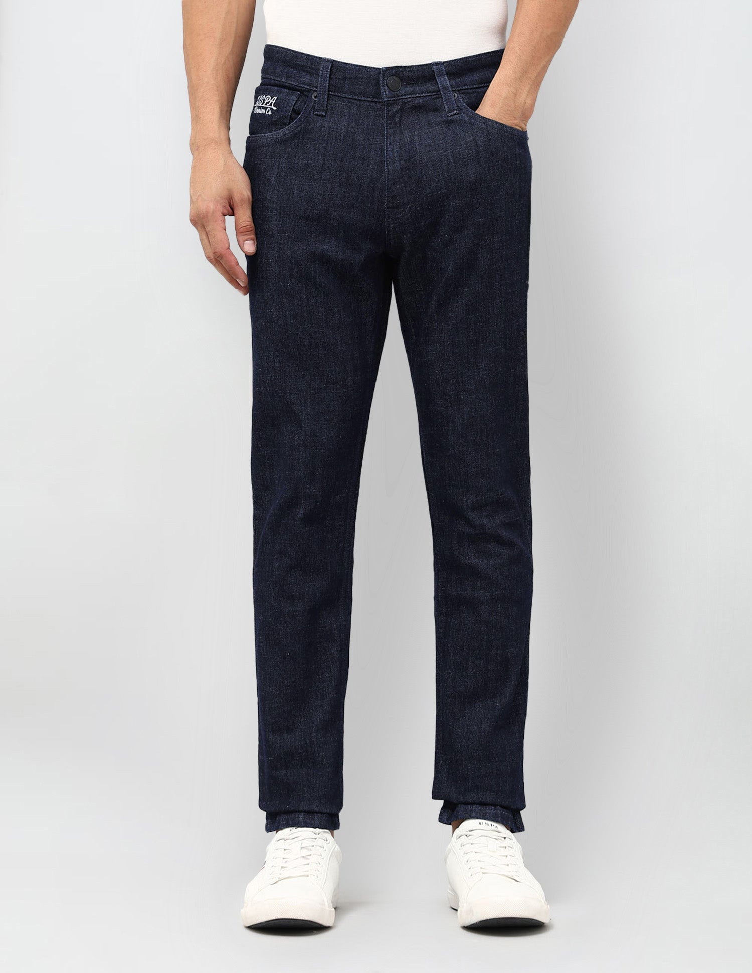 Brandon Slim Tapered Fit Mid Rise Jeans Indigo - U.S. POLO ASSN. | Large