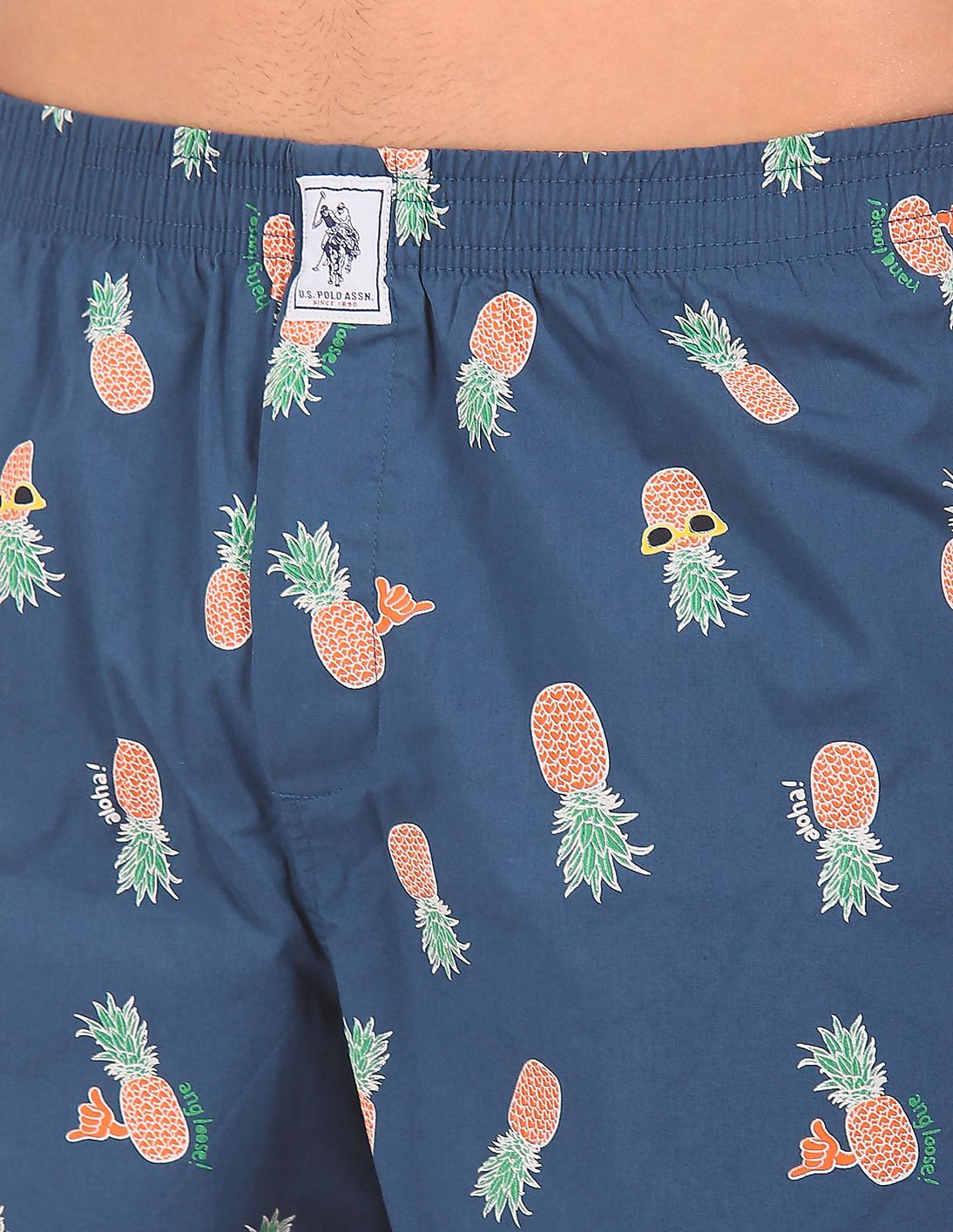 Back Pocket All Over Print IYAC Boxers - Pack Of 1 Teal - U.S. POLO ASSN. | Large