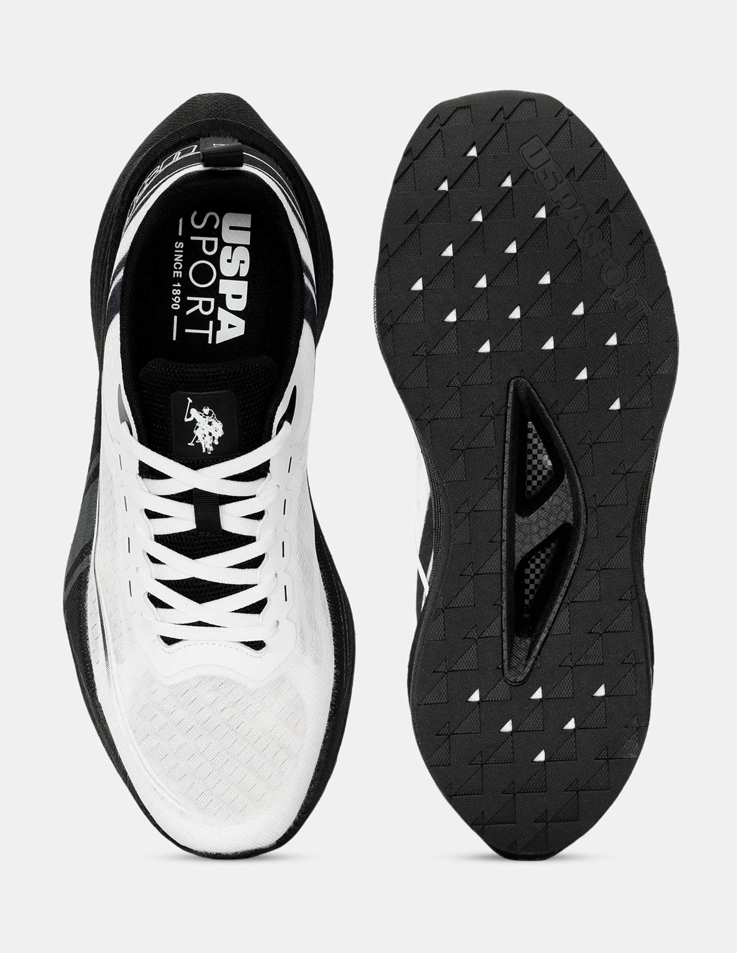 Men Erwin USPA Sport Runpro Running Shoes Light Grey - U.S. Polo Assn. India | Large