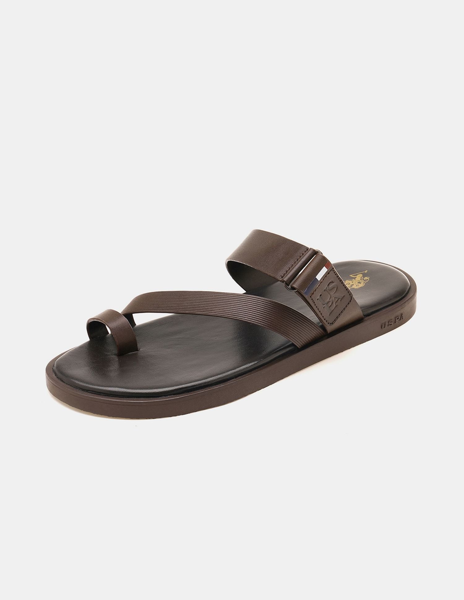 Men Buckle Strap Javi Sandals Brown - U.S. Polo Assn. India | Large