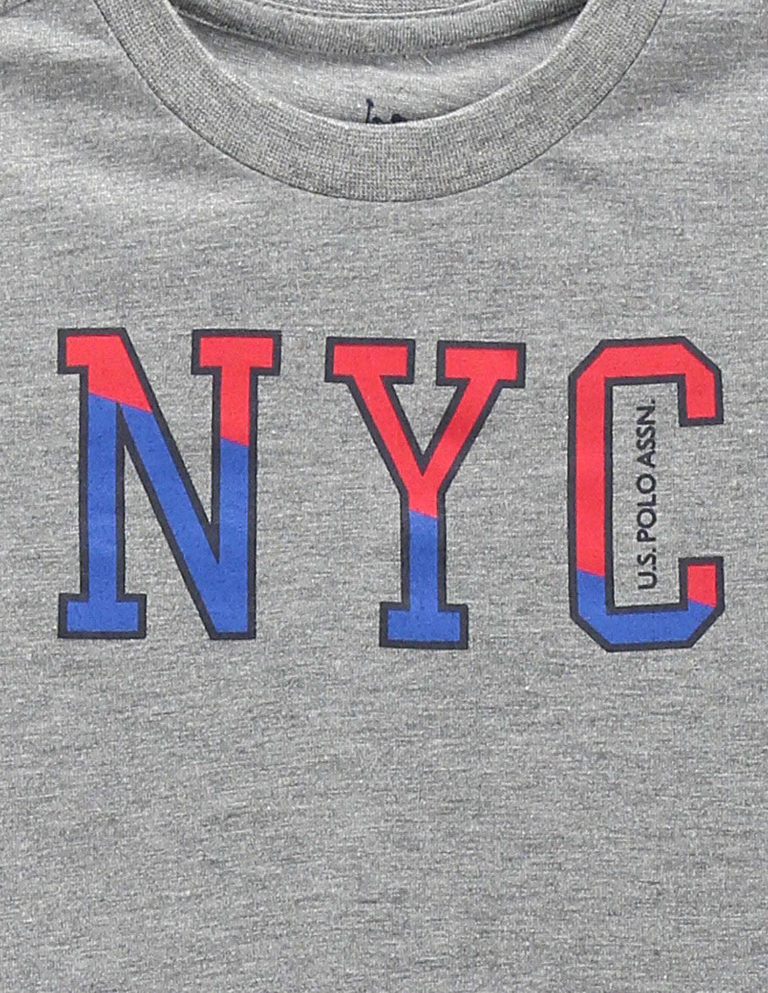 Boys Pure Cotton T-Shirt - Pack Of 2 Grey and Red - U.S. POLO ASSN. | Large