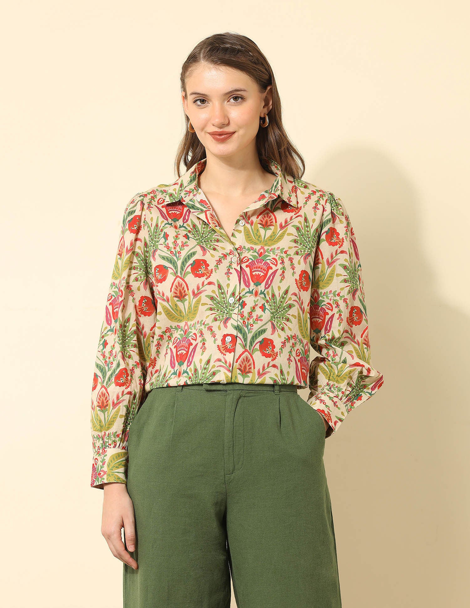 Regular Fit Floral Printed Shirt Multi-colour - U.S. POLO ASSN. | Large