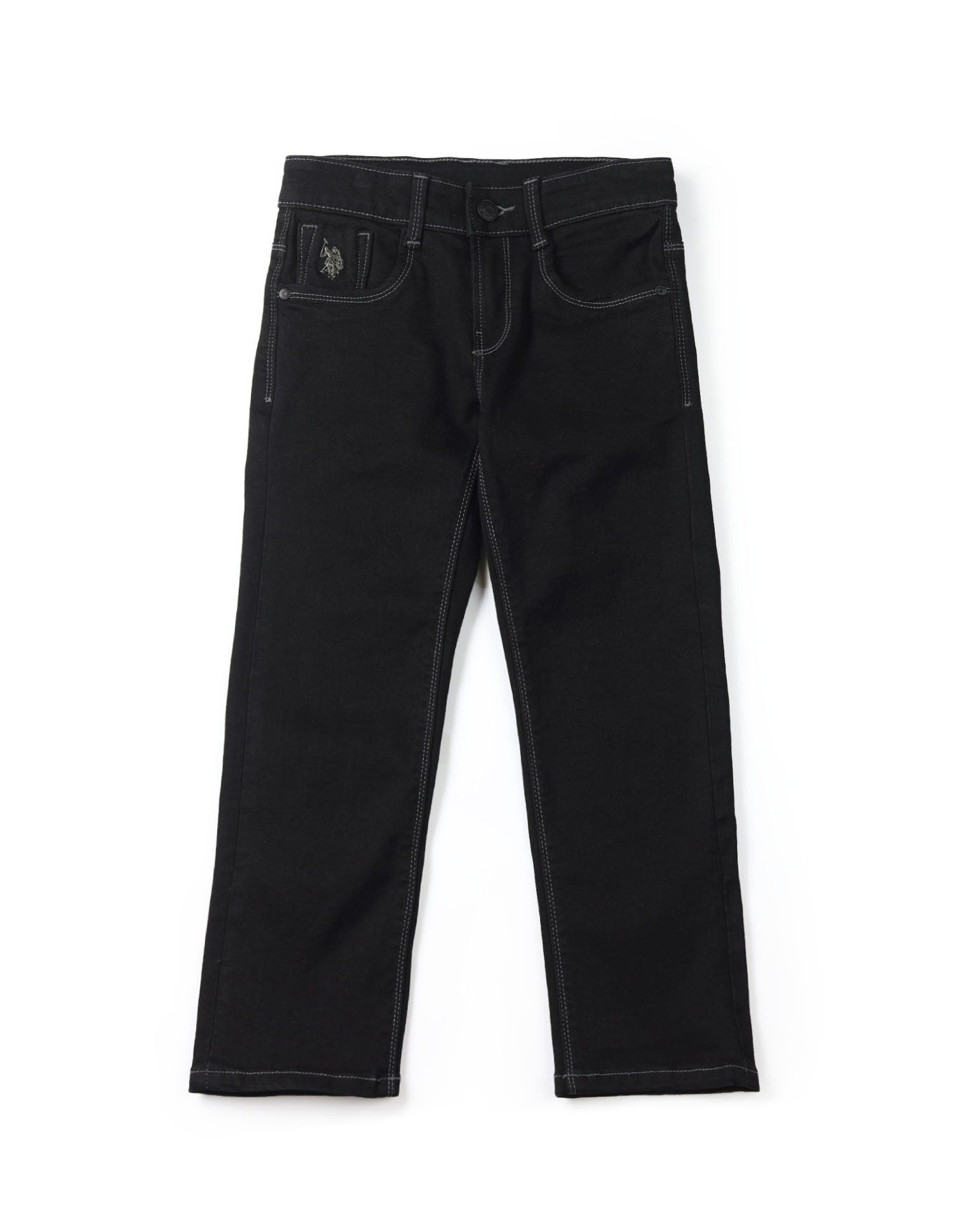 UKJEN607 BLACK Boys Jeans Black - U.S. POLO ASSN. | Large