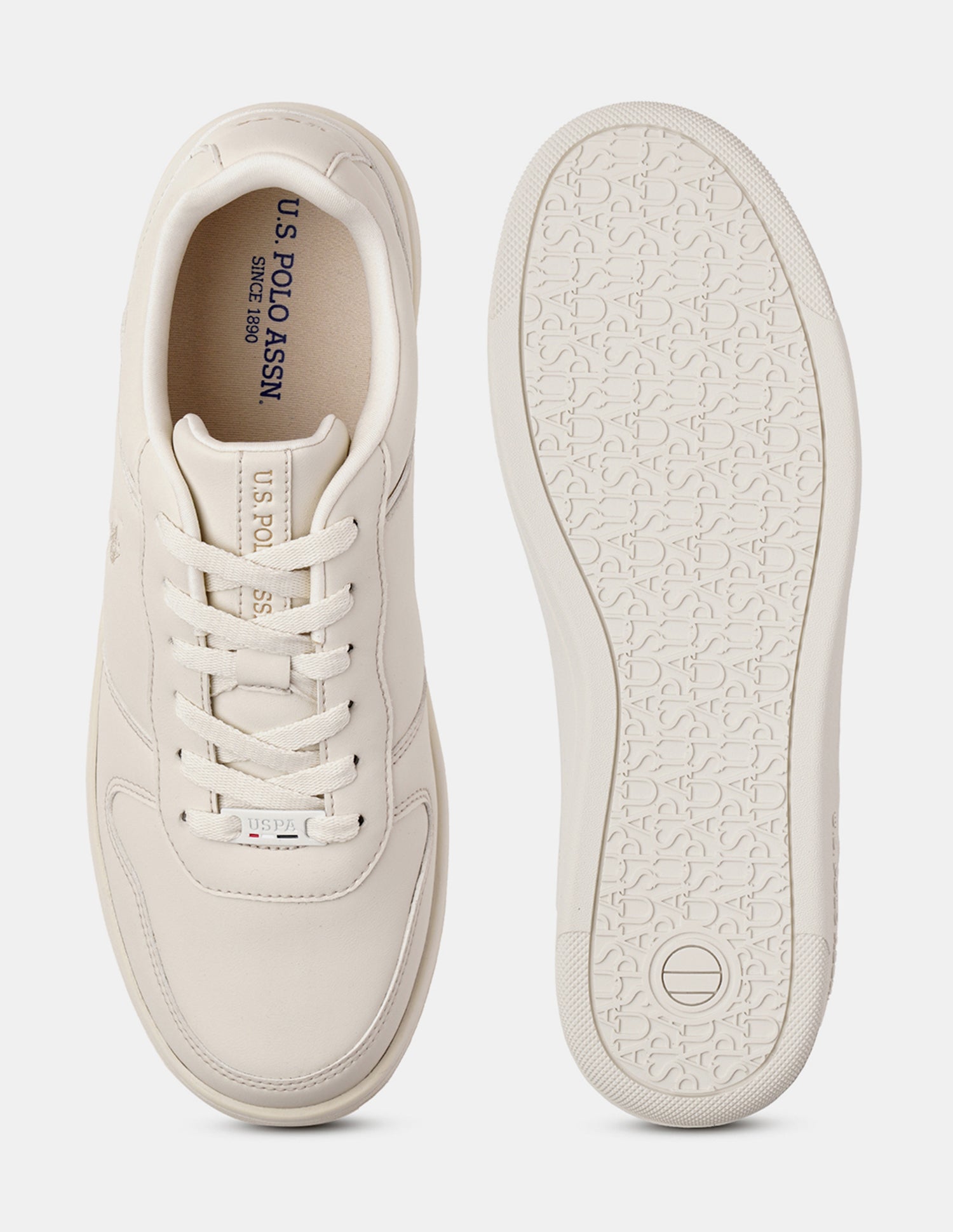 Men Joan 2.0 Solid Sneakers Cream - U.S. Polo Assn. India | Large