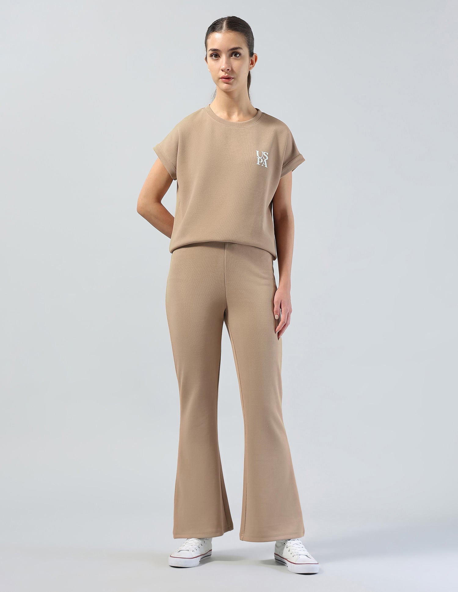 Regular Fit Brand Printed Co-Ords Orange - U.S. POLO ASSN. | Large