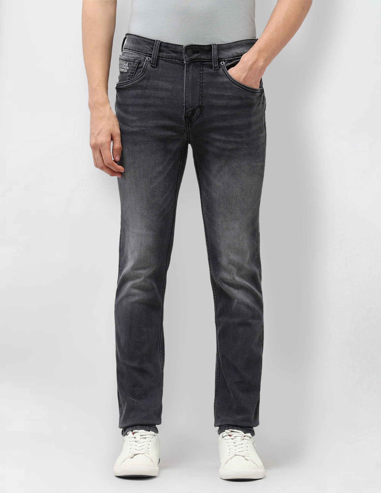 Brandon Slim Tapered Fit Black Jeans Black - U.S. POLO ASSN. | Large