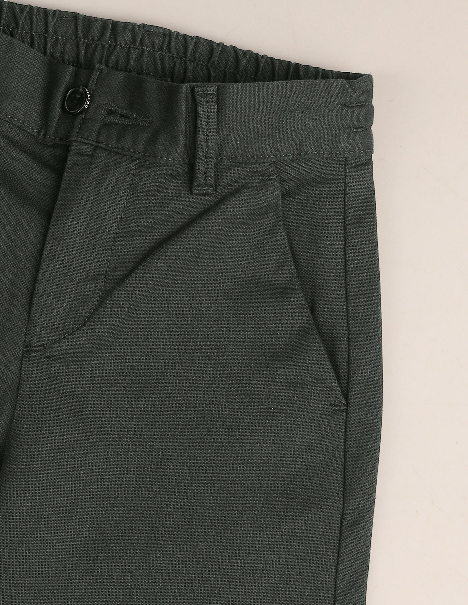 Mid Rise Dobby Trousers Olive - U.S. Polo Assn. India | Large