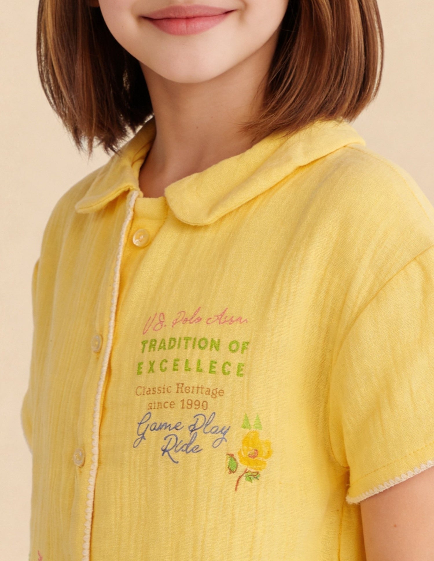 Graphic Printed Comfort Fit Top Yellow - U.S. Polo Assn. India | Large