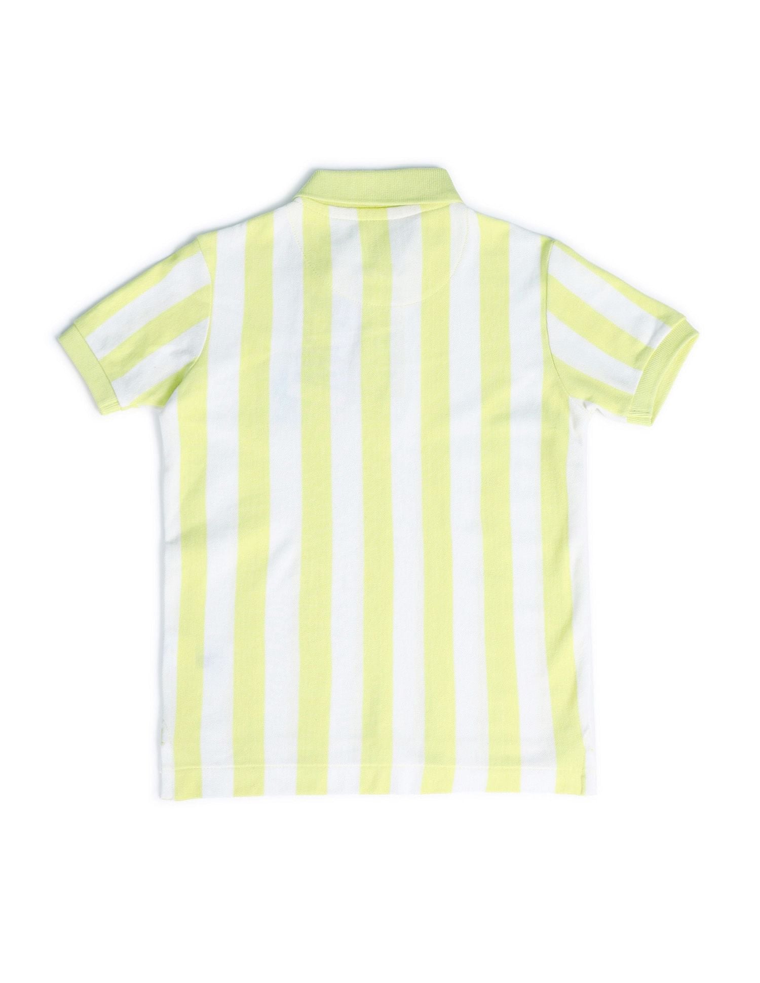 Boys Vertical Stripes Polo Shirt Green - U.S. POLO ASSN. | Large