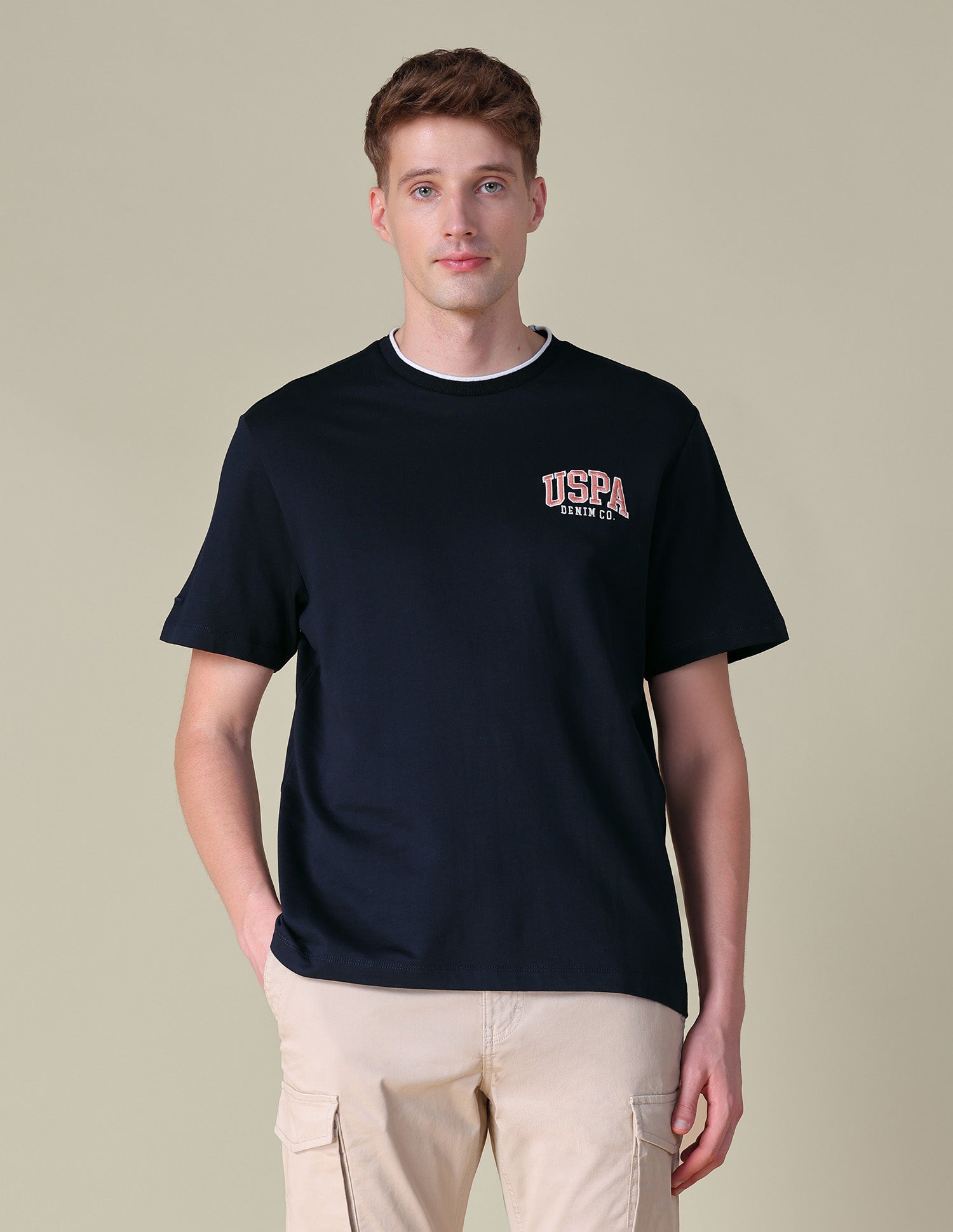 Solid Relaxed Fit T-Shirt Navy - U.S. POLO ASSN. | Large