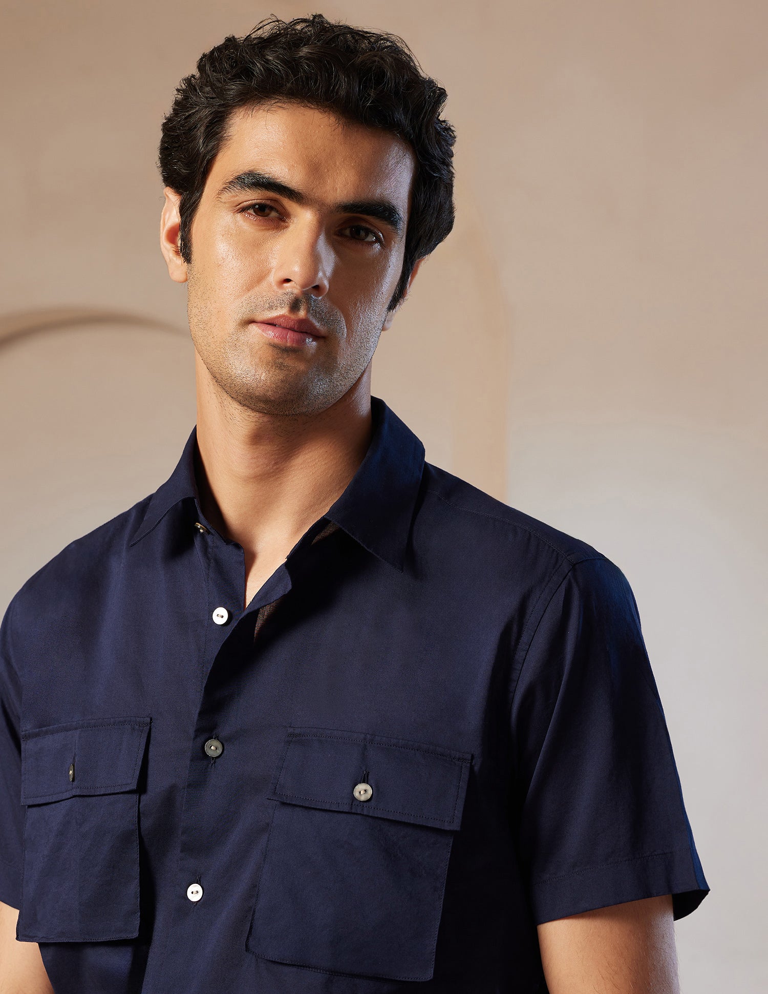 Pacho X Relaxed Fit Cotton Shirt Navy - U.S. POLO ASSN. | Large