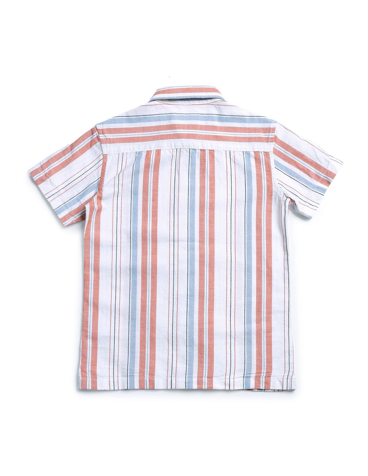 Boys Dobby Vertical Striped Shirt Red - U.S. POLO ASSN. | Large