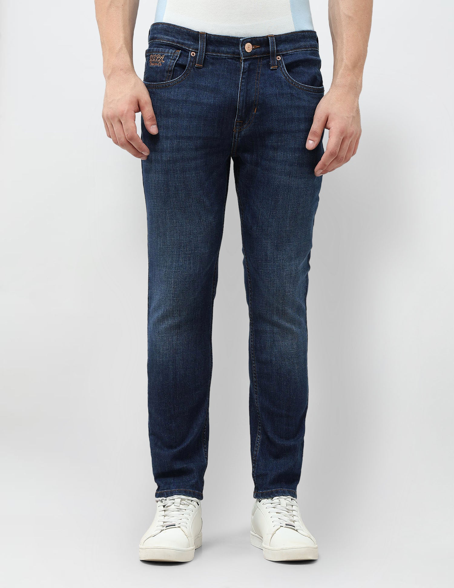 Henry Tapered Fit Mid Rise Jeans Dark Blue - U.S. POLO ASSN. | Large