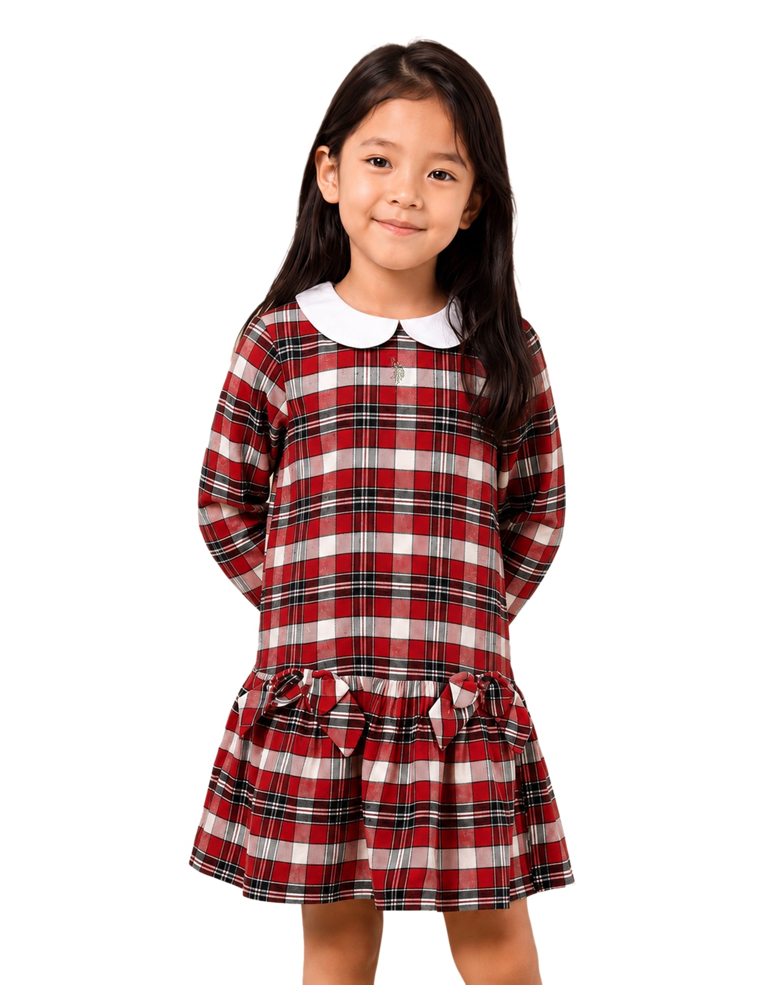 Checked Relaxed Fit Princess Line Dress Red - U.S. Polo Assn. India | Large