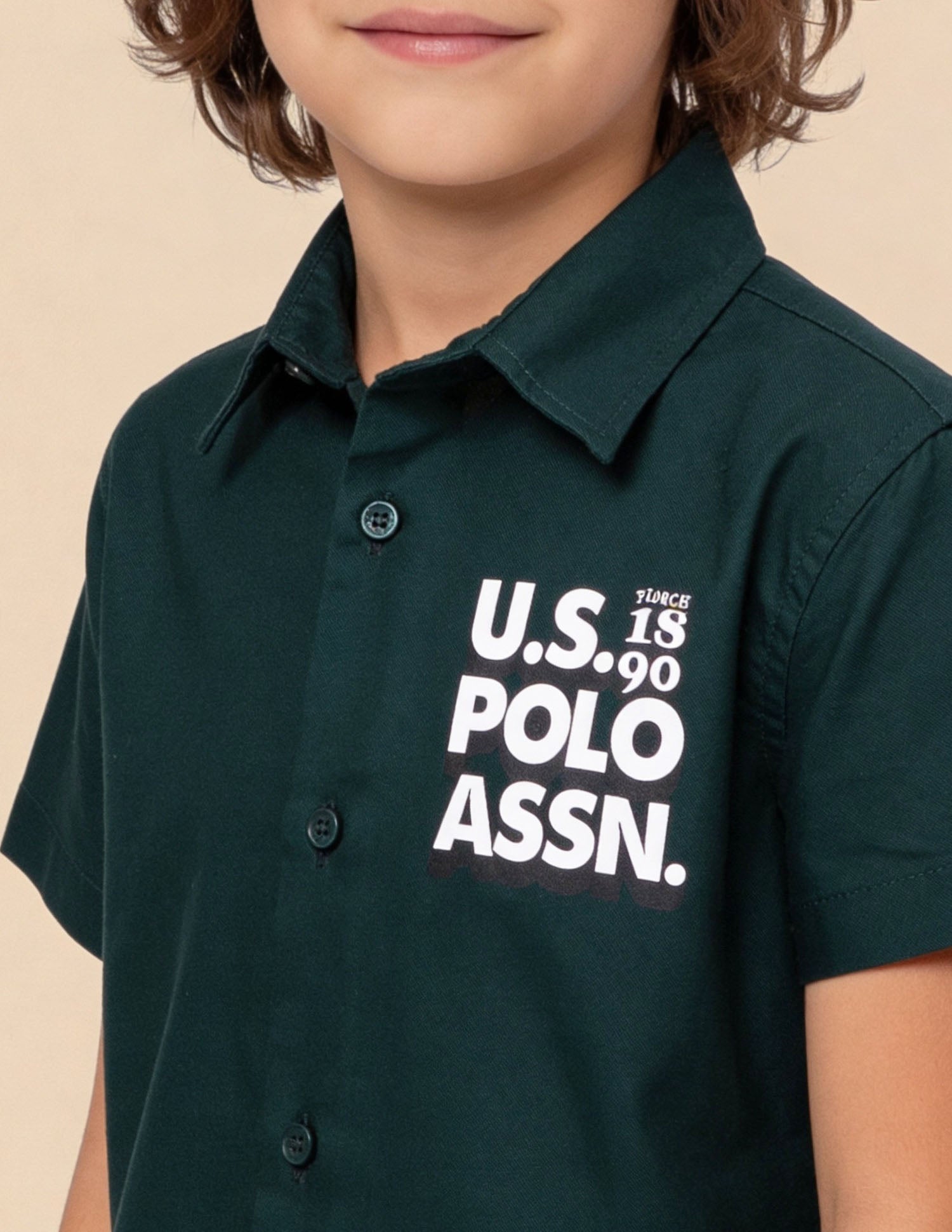 Solid Oxford Shirt Green - U.S. Polo Assn. India | Large
