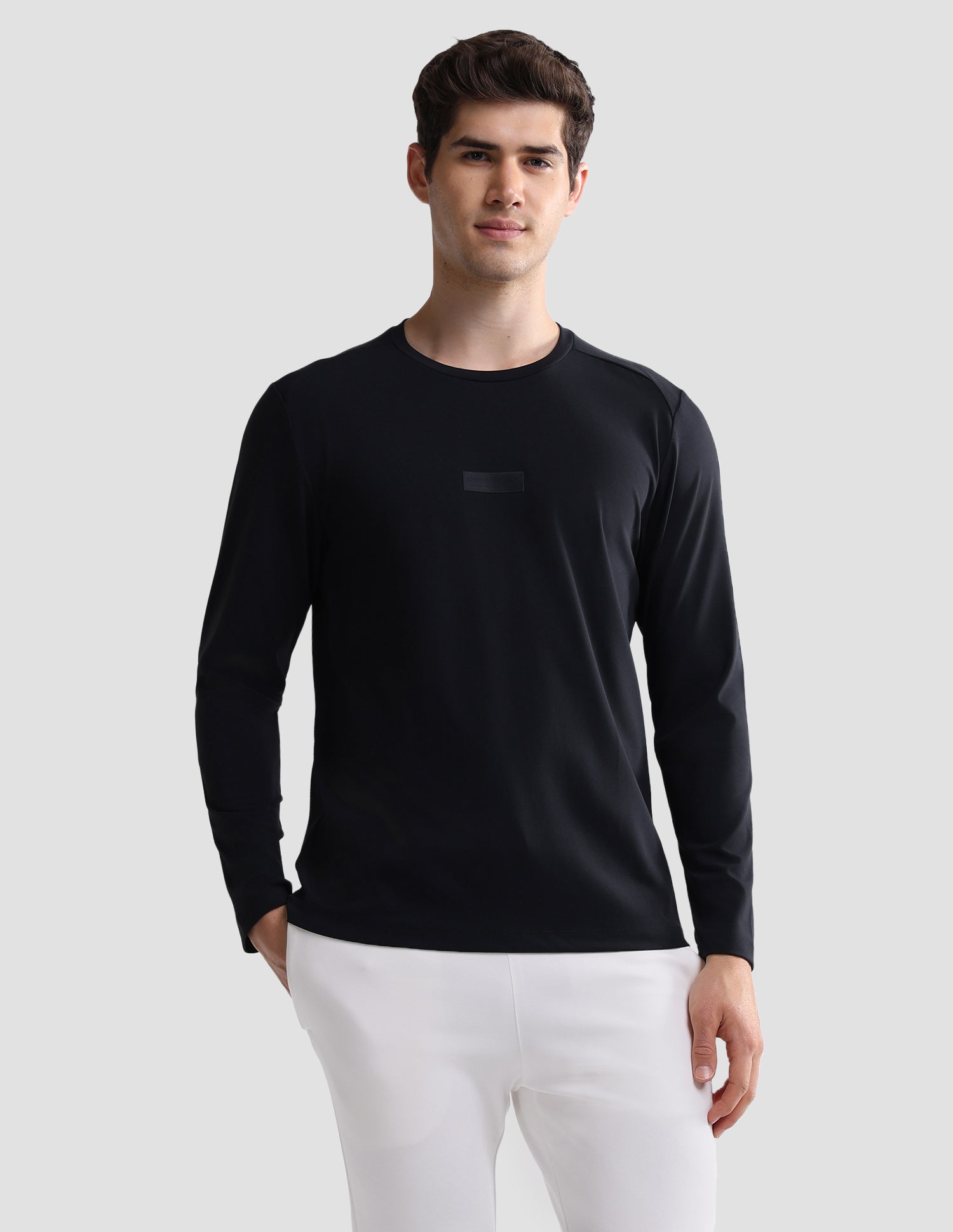 Solid Slim Fit Active T-Shirt Navy - U.S. Polo Assn. India | Large