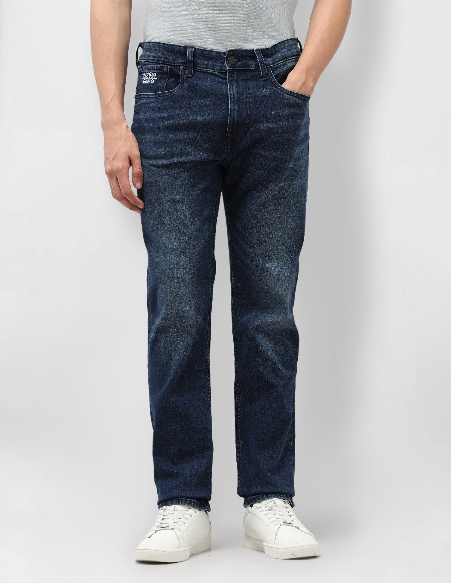 Harold Slim Straight Fit Blue Jeans Indigo - U.S. Polo Assn. India | Large
