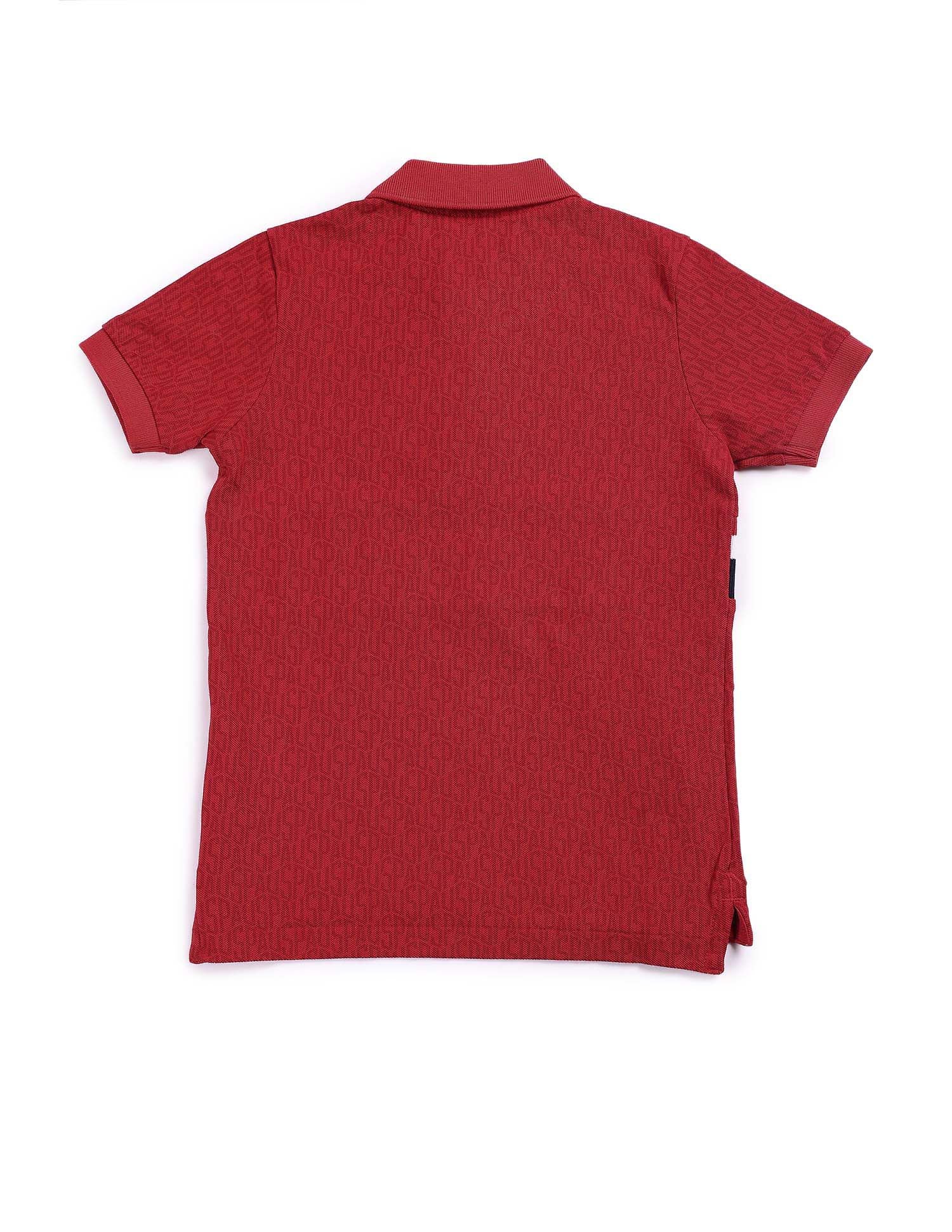Regular fit Striped Polo Shirt Red - U.S. Polo Assn. India | Large