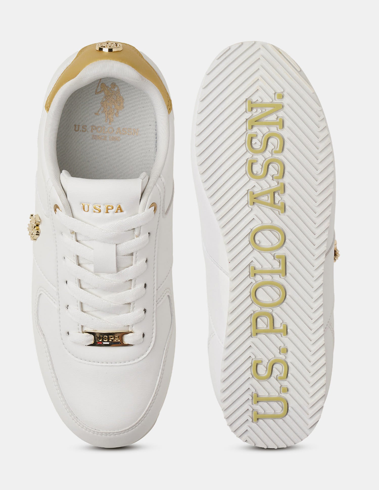 Women Sorrento 2.0 Solid Sneakers Off White - U.S. Polo Assn. India | Large