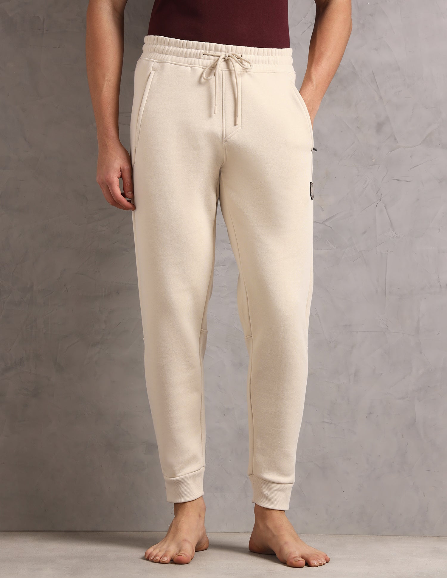 Comfort Fit Cotton OJ008-PL Lounge Joggers - Pack Of 1 Light Grey - U.S. Polo Assn. India | Large