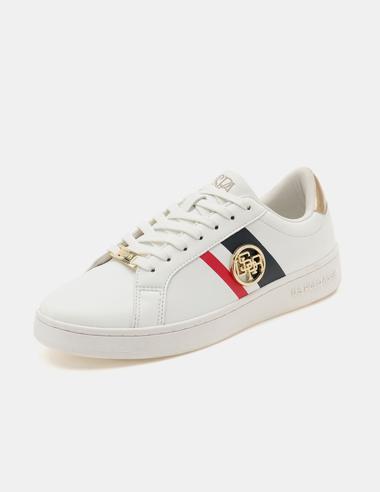 Women Emery 3.0 Colour Blocked Sneakers Off White - U.S. POLO ASSN. | Large