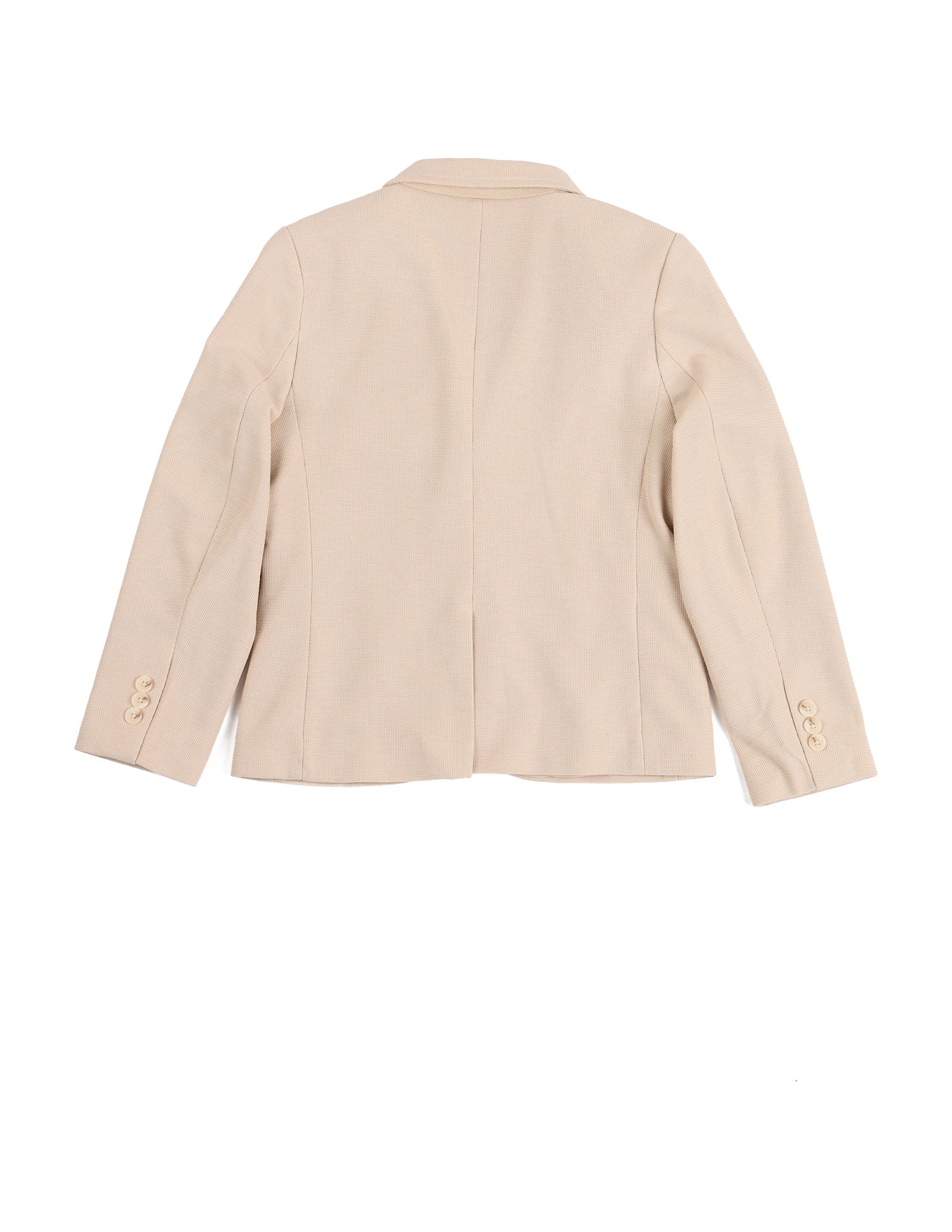 Boys Textured Pattern Blazer Beige - U.S. POLO ASSN. | Large