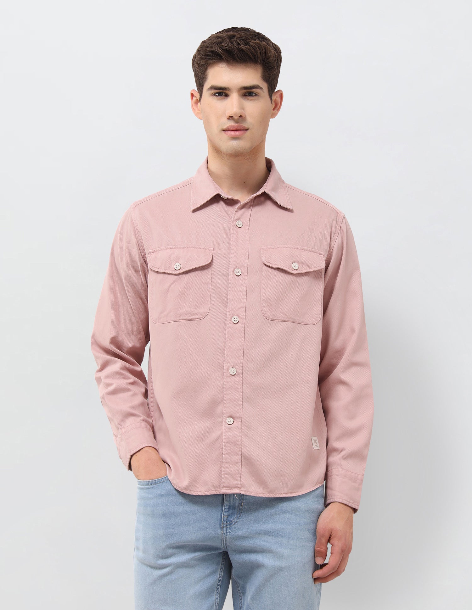 Solid Twill Shirt Pink - U.S. Polo Assn. India | Large