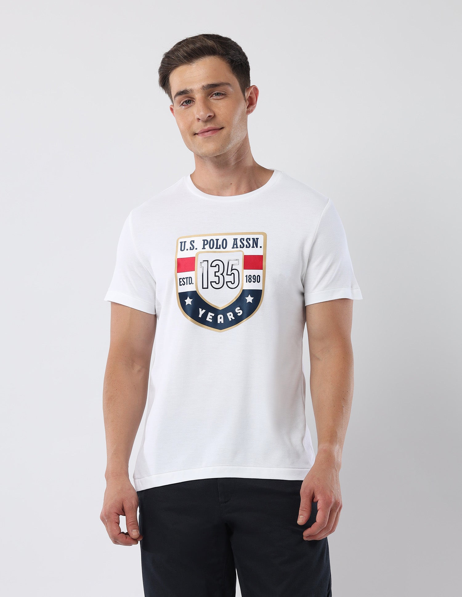 Pure Cotton 135 Anniversary T-Shirt White - U.S. Polo Assn. India | Large