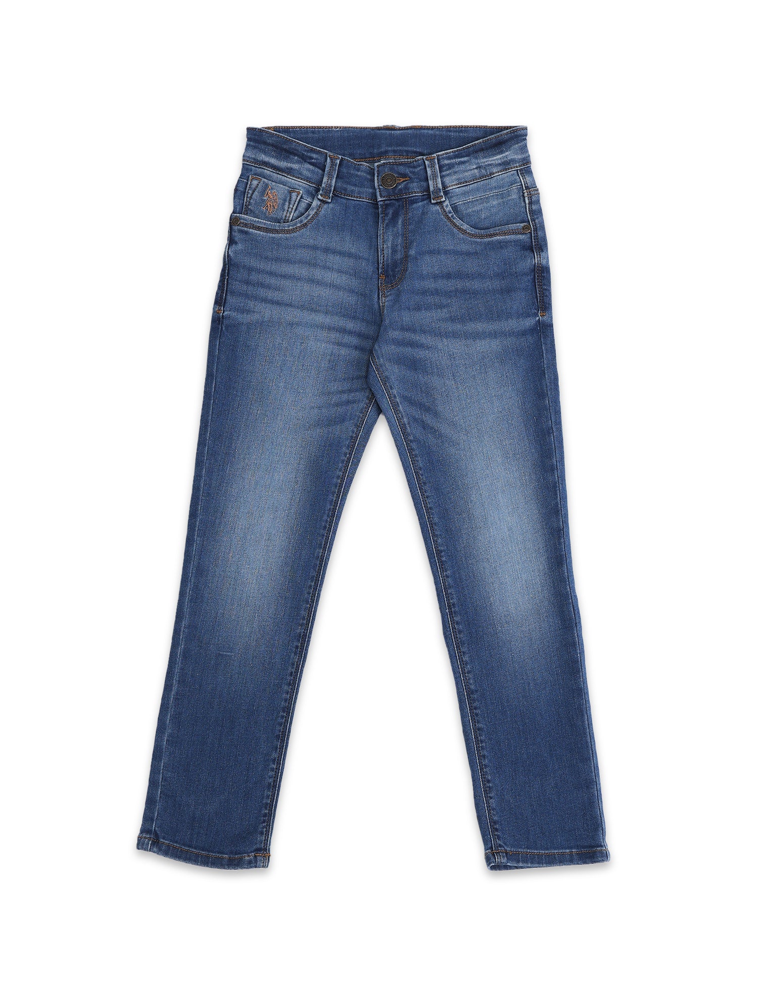 Boys Slim Fit Blue Jeans Light Blue - U.S. POLO ASSN. | Large