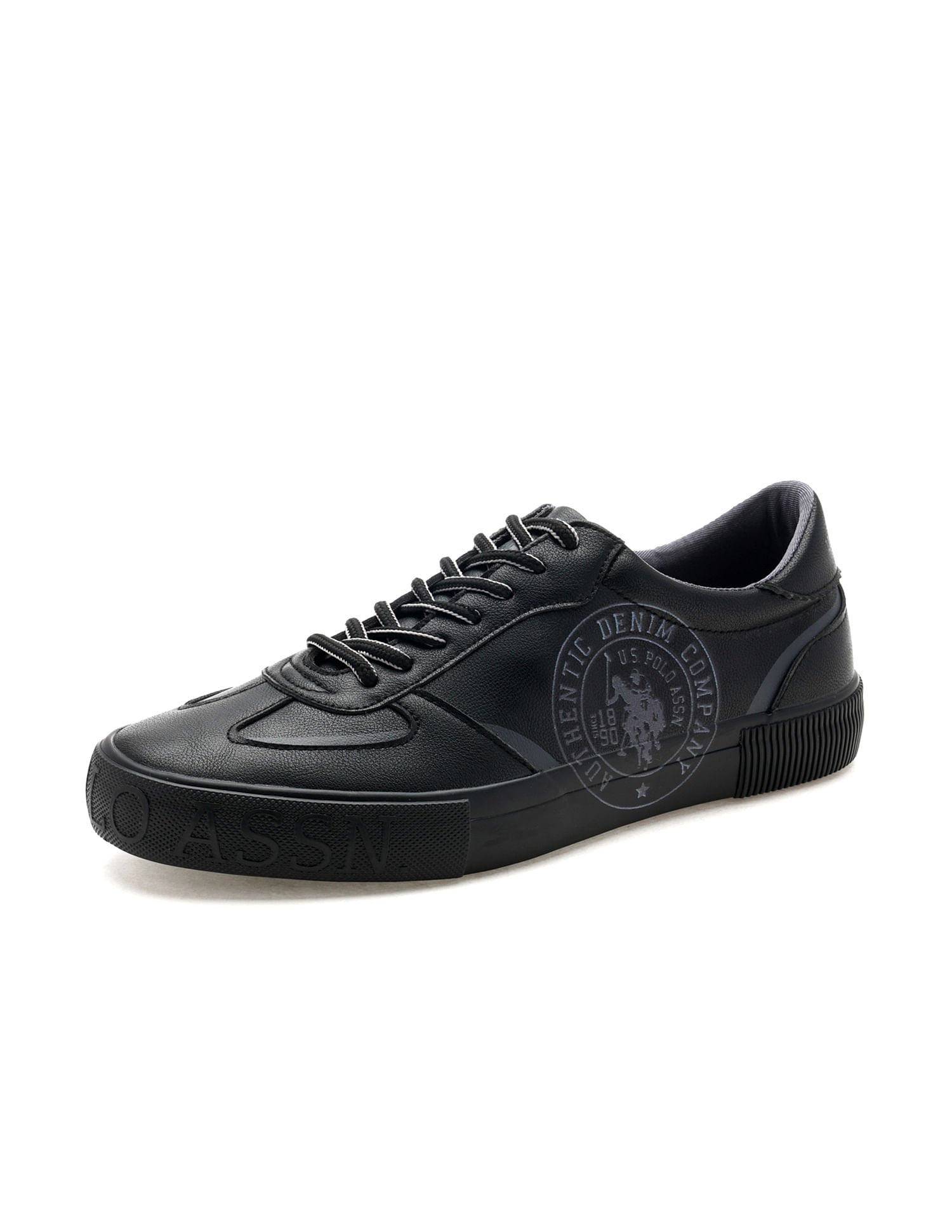 Men Brand Print Rens Sneakers Black - U.S. POLO ASSN. | Large