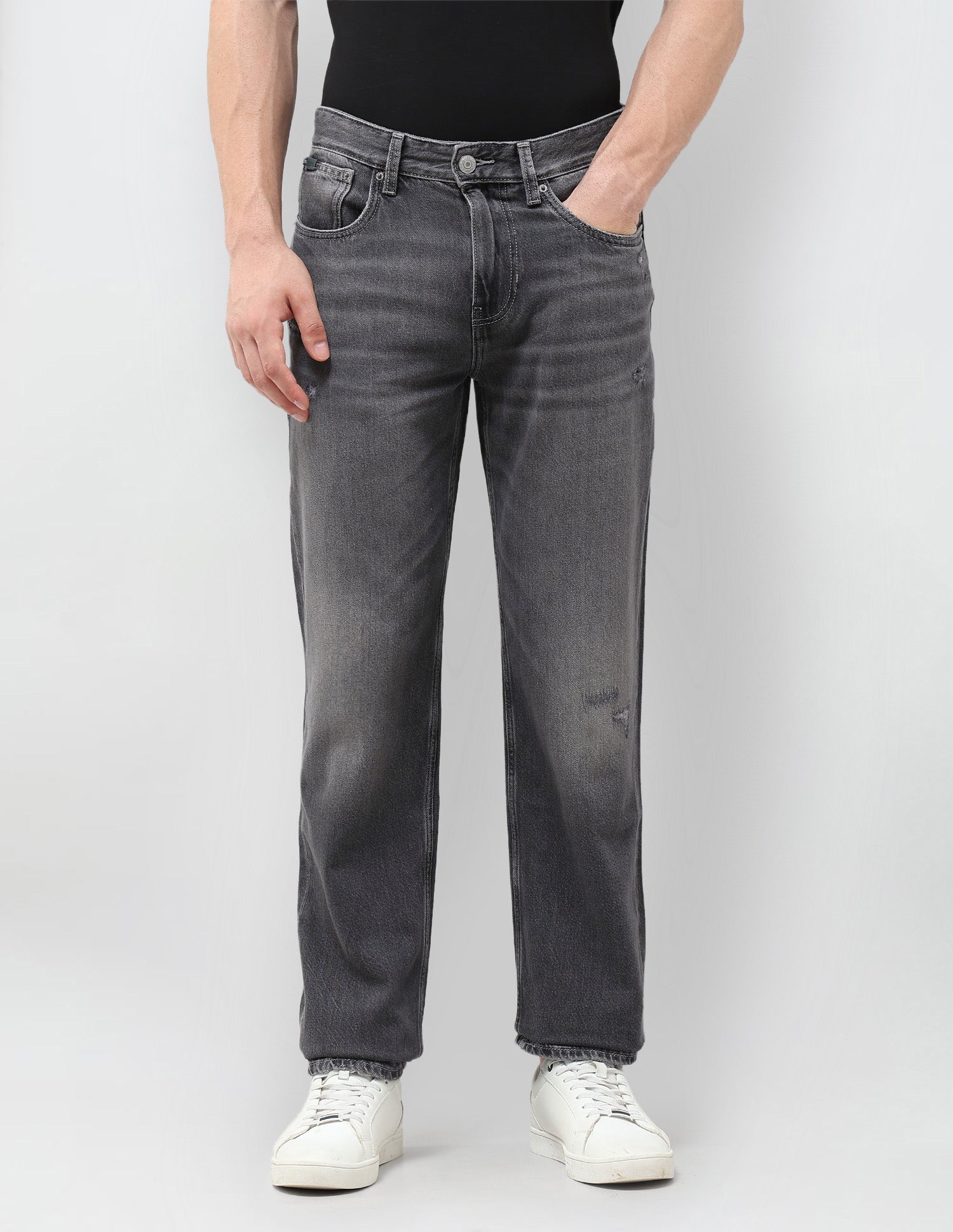 Shawn Relaxed Fit Grey Jeans Dark Grey - U.S. POLO ASSN. | Large