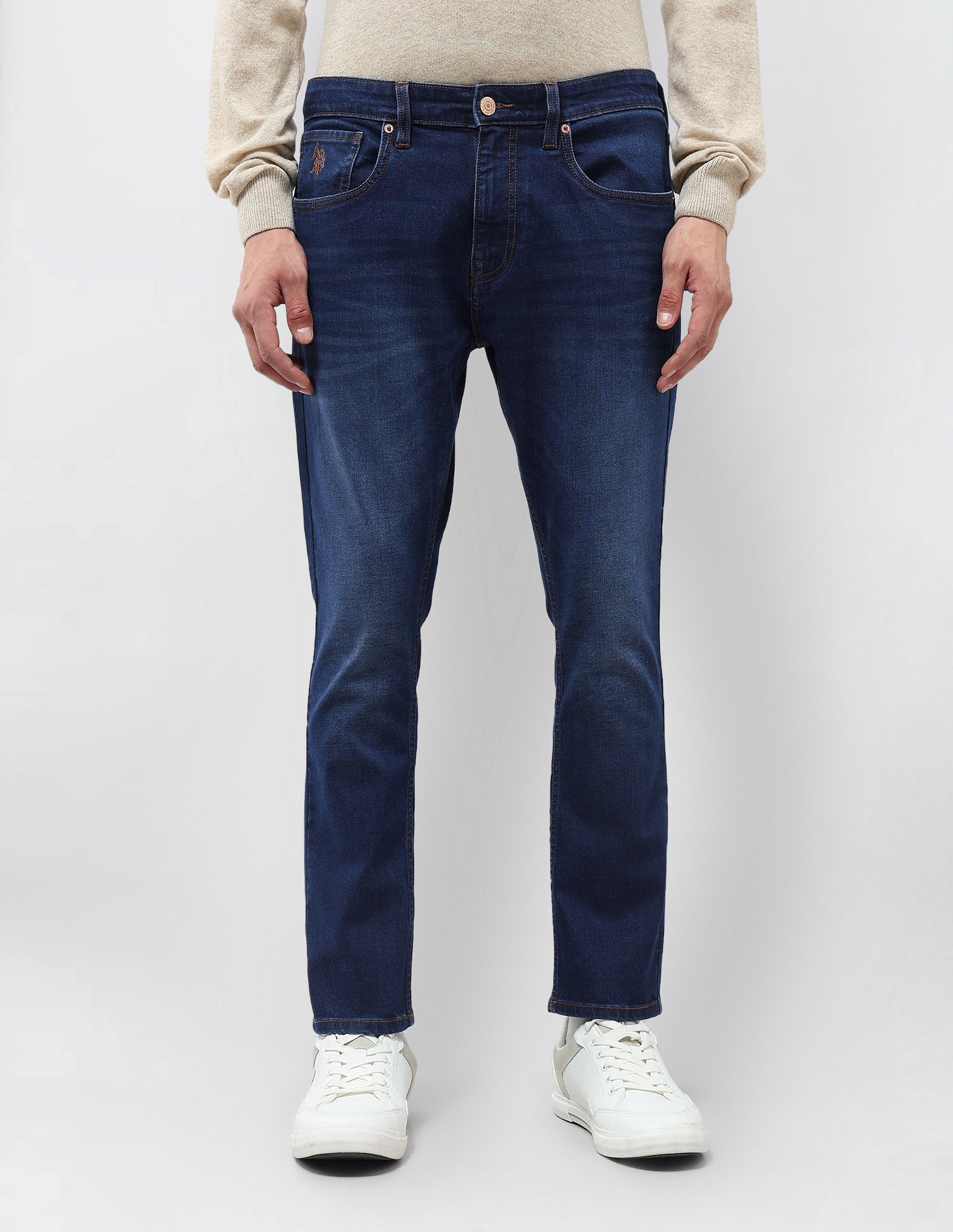 Henry Tapered Fit Blue Jeans Indigo - U.S. POLO ASSN. | Large