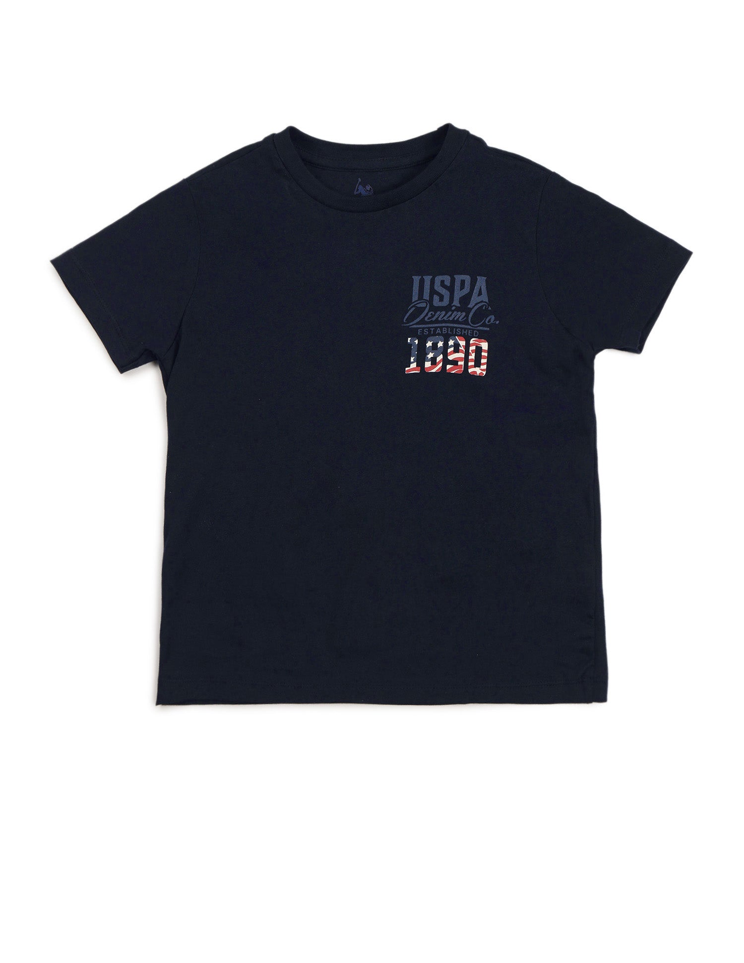 Boys Brand Printed Regular Fit T-Shirt Navy - U.S. POLO ASSN. | Large