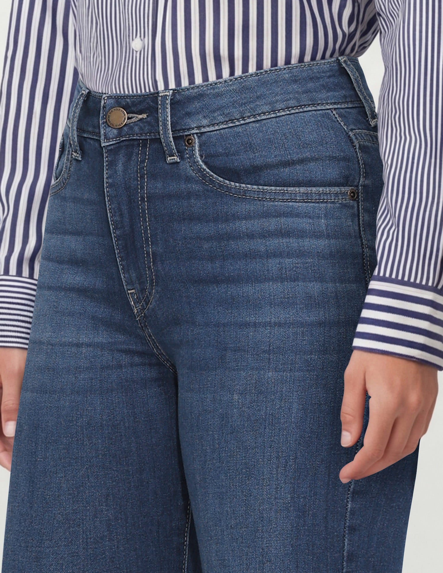 High Rise Flared Fit Jeans Blue - U.S. Polo Assn. India | Large
