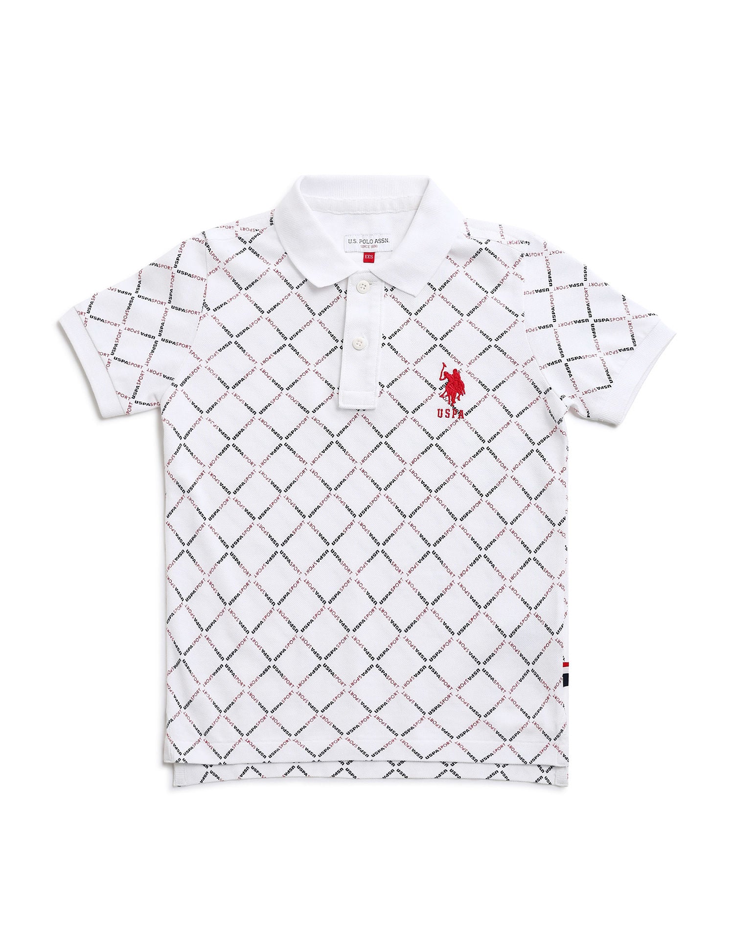 Boys Regular Fit Polo Shirt White - U.S. Polo Assn. India | Large