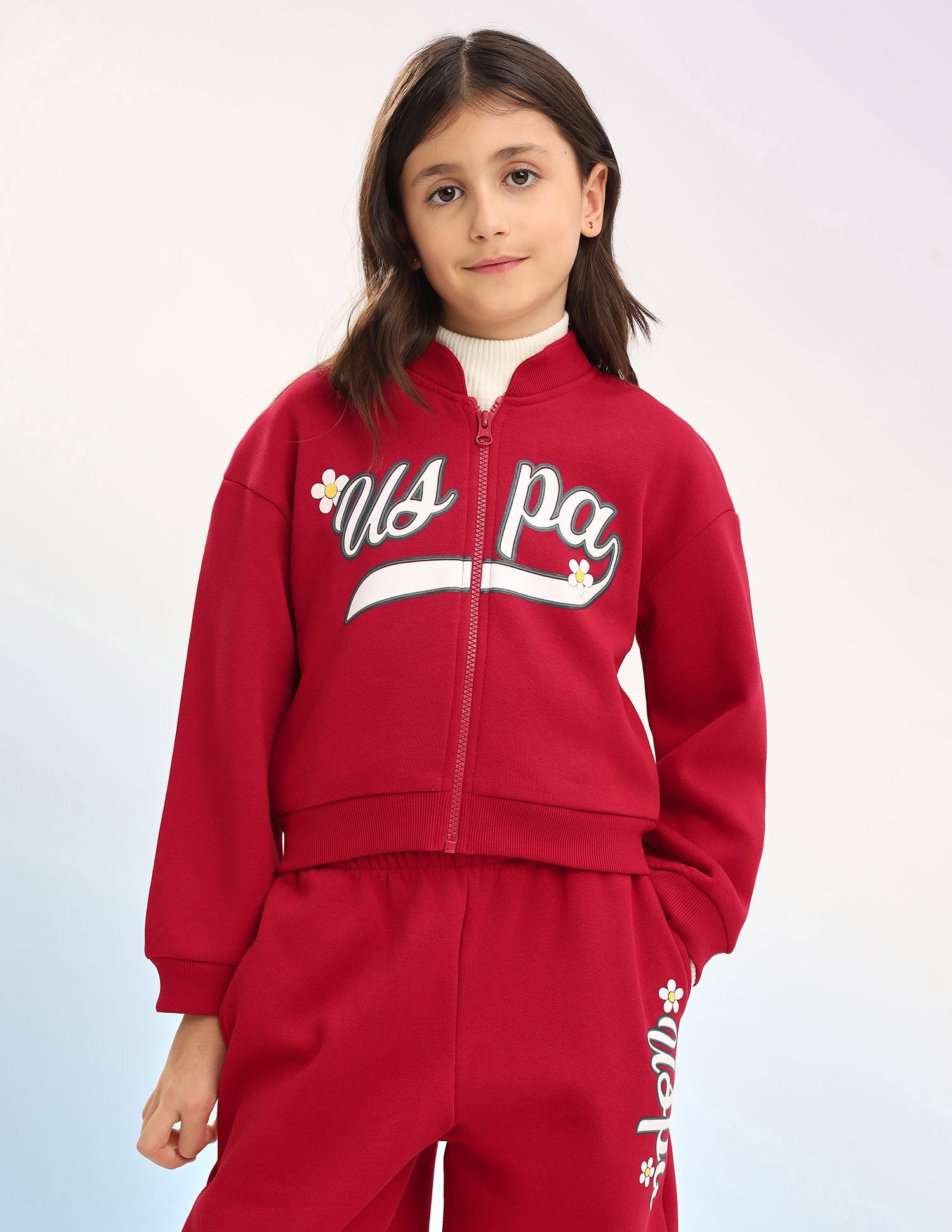 Brand Printed Regular Fit Sweatshirt Red - U.S. POLO ASSN. | Large