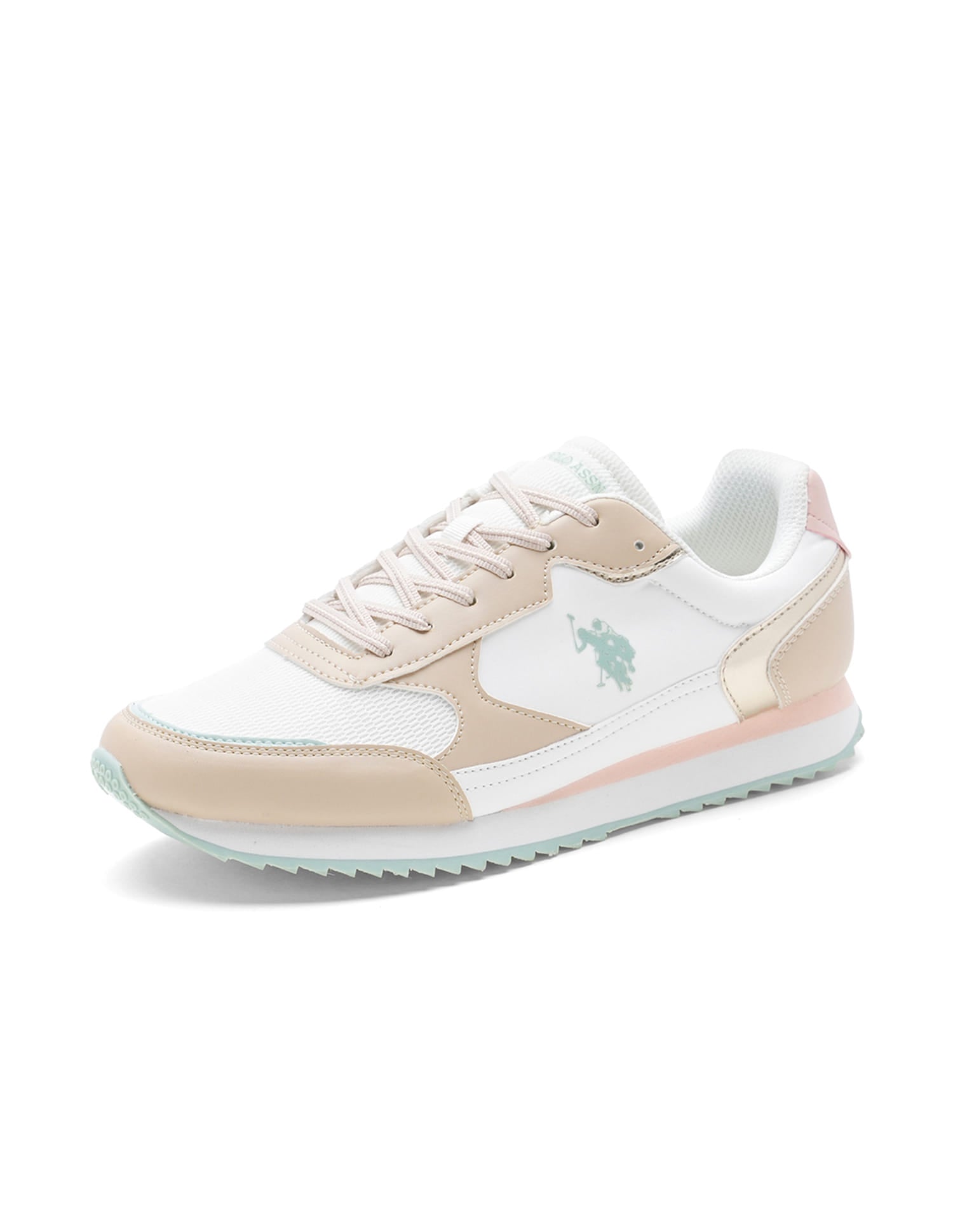 Women Colour Block Alora Sneakers Beige - U.S. Polo Assn. India | Large
