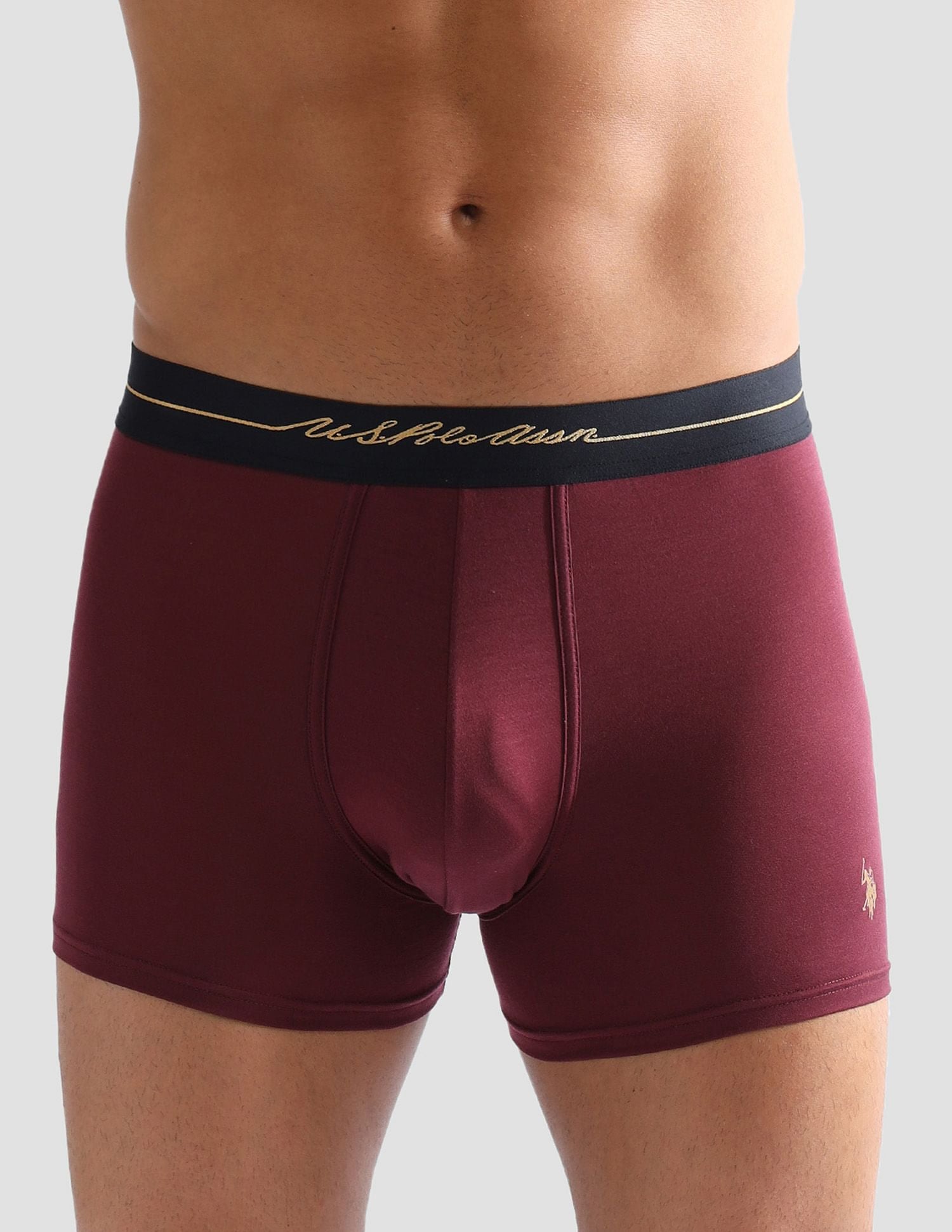 Anti Microbial Solid PT004 Trunks - Pack of 1 Port Royal - U.S. POLO ASSN. | Large